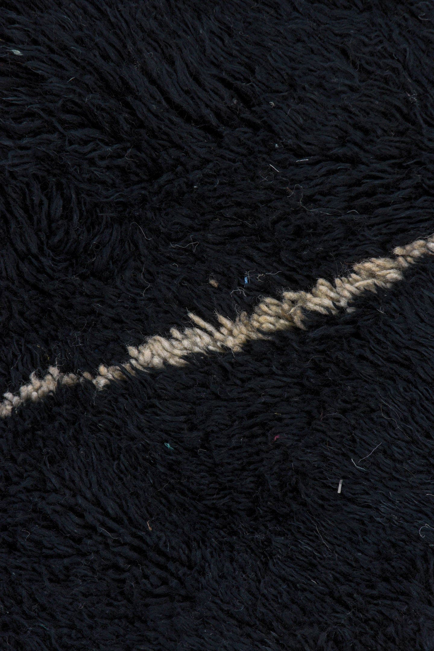 9' x 12' one-of-a-kind handmade vintage Moroccan large size rug. Color palette: charcoal, ivory, slate, taupe, gray, black