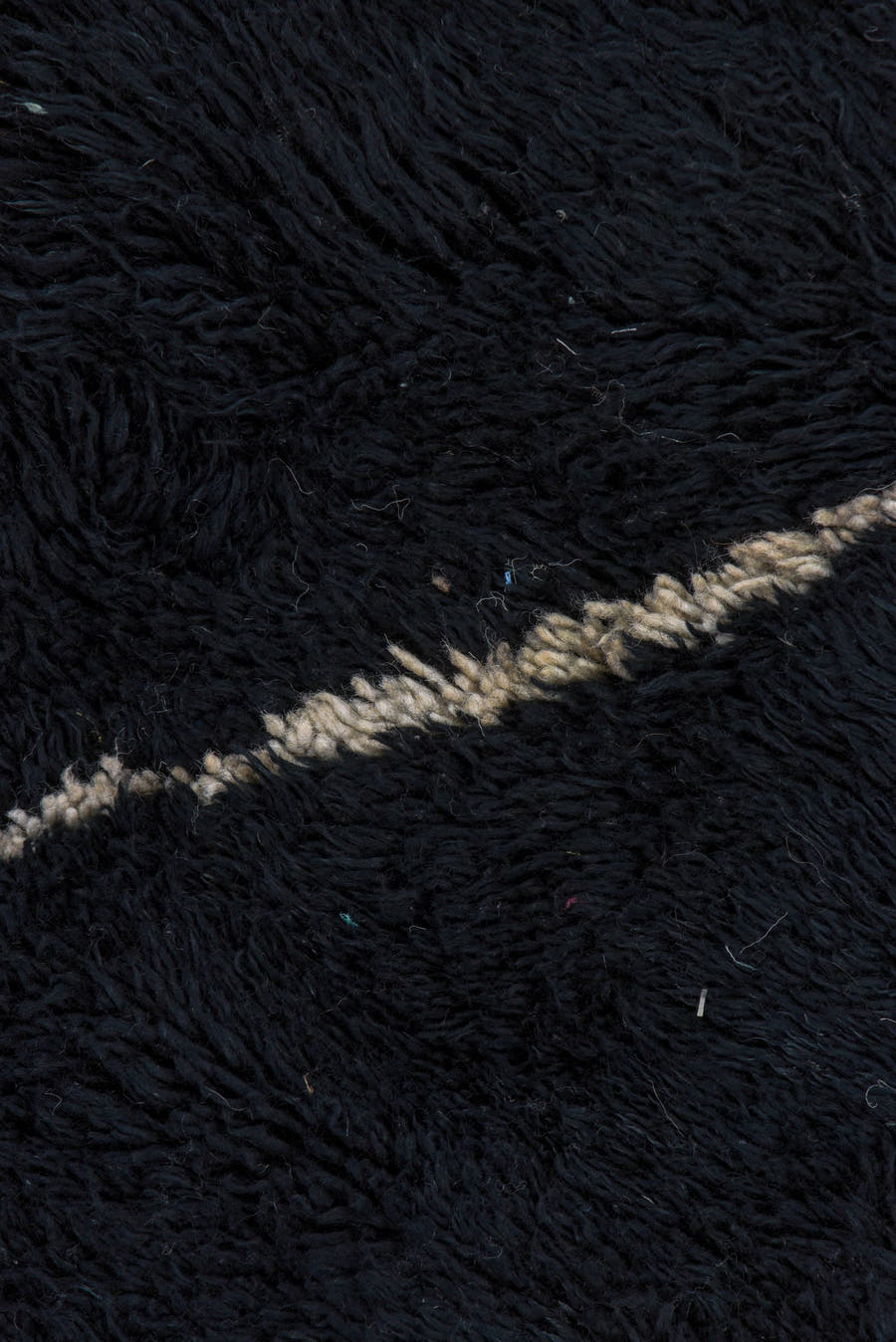9' x 12' one-of-a-kind handmade vintage Moroccan large size rug. Color palette: charcoal, ivory, slate, taupe, gray, black