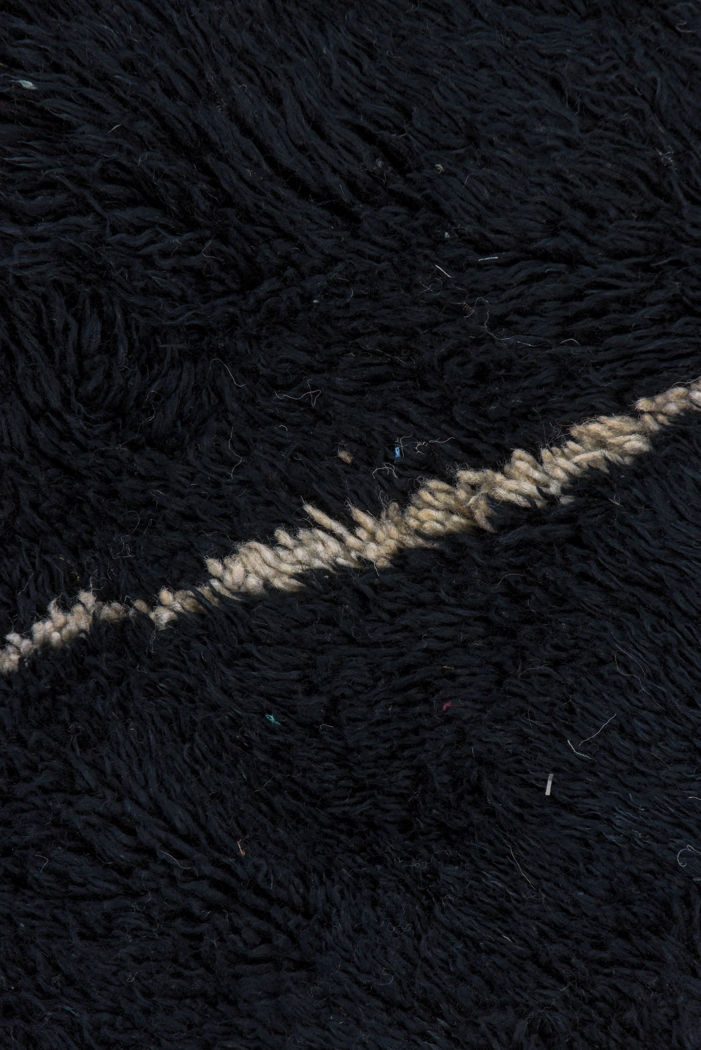 9' x 12' one-of-a-kind handmade vintage Moroccan large size rug. Color palette: charcoal, ivory, slate, taupe, gray, black