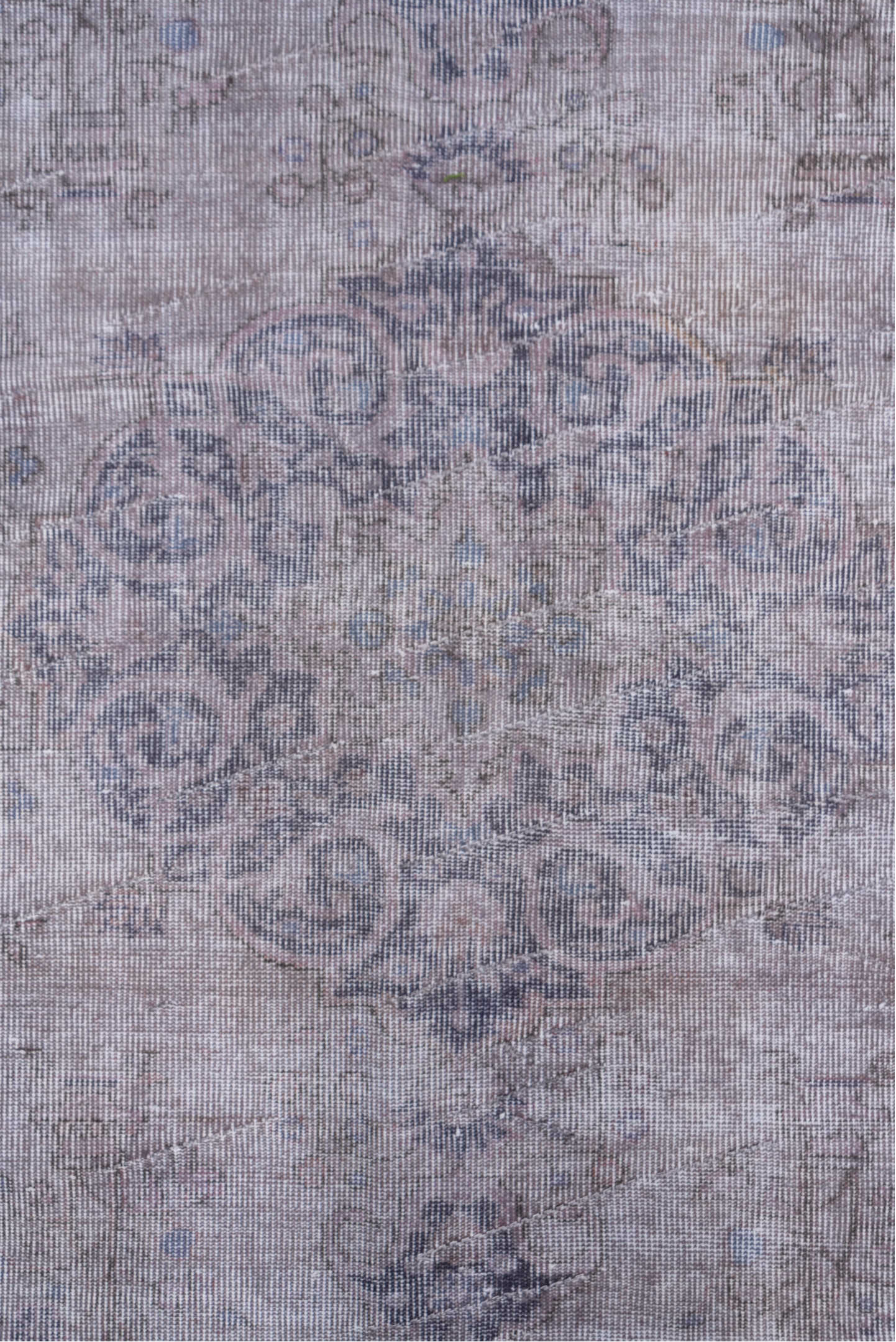 6' x 8' one-of-a-kind handmade vintage Sparta medium size rug. Color palette: taupe, ivory, dusty rose, slate, lavender