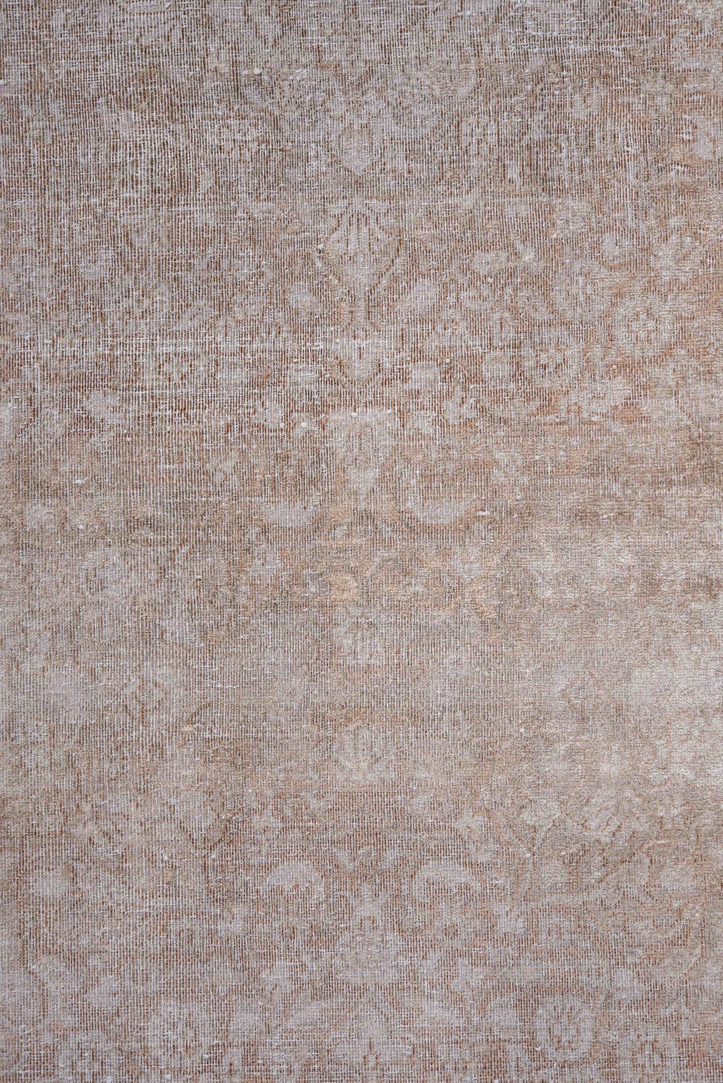 2' x 10' one-of-a-kind handmade antique Kashmir runner rug. Color palette: ivory, beige, blush, taupe, cream, sand, pink