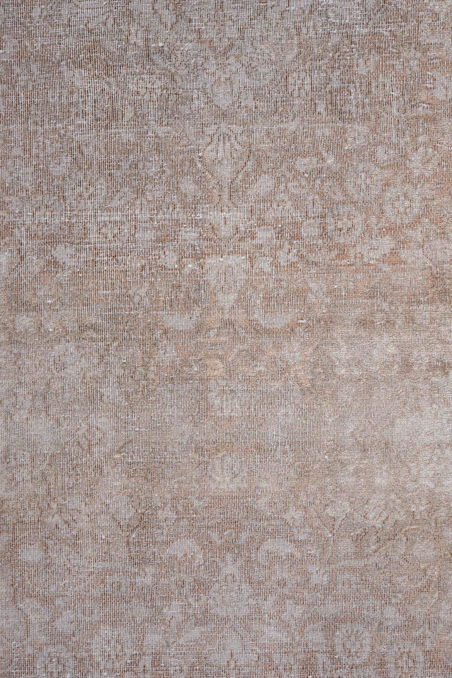 2' x 10' one-of-a-kind handmade antique Kashmir runner rug. Color palette: ivory, beige, blush, taupe, cream, sand, pink