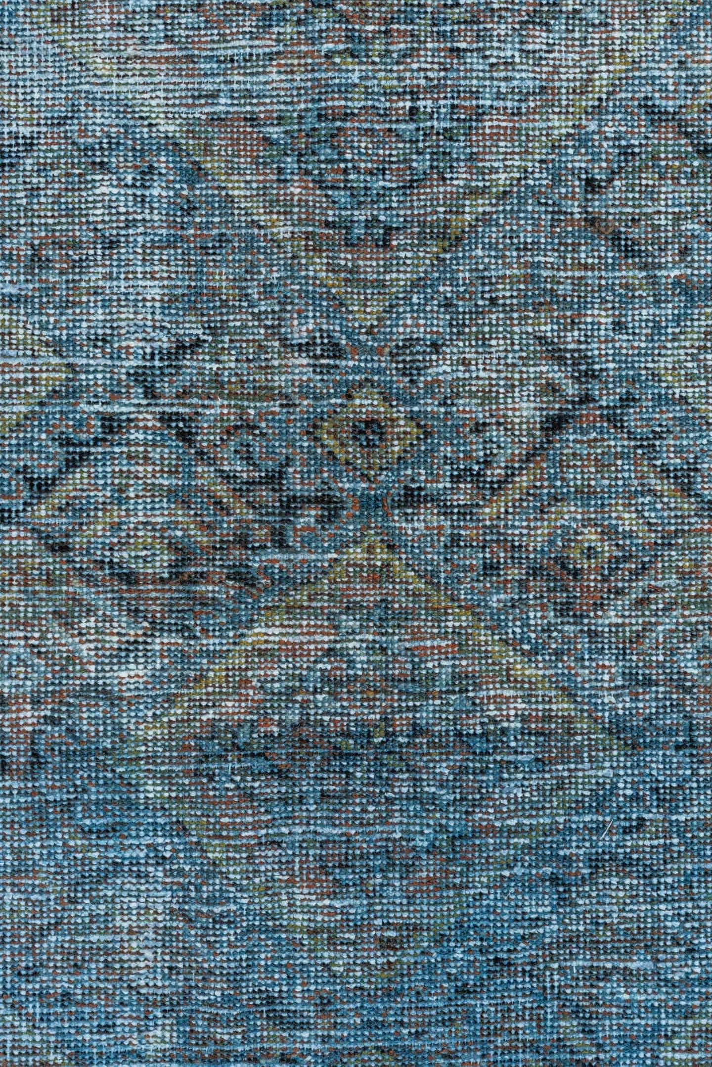 5' x 7' one-of-a-kind handmade antique Afshar rug. Color palette: sky blue, ivory, taupe, slate, rust, charcoal, camel