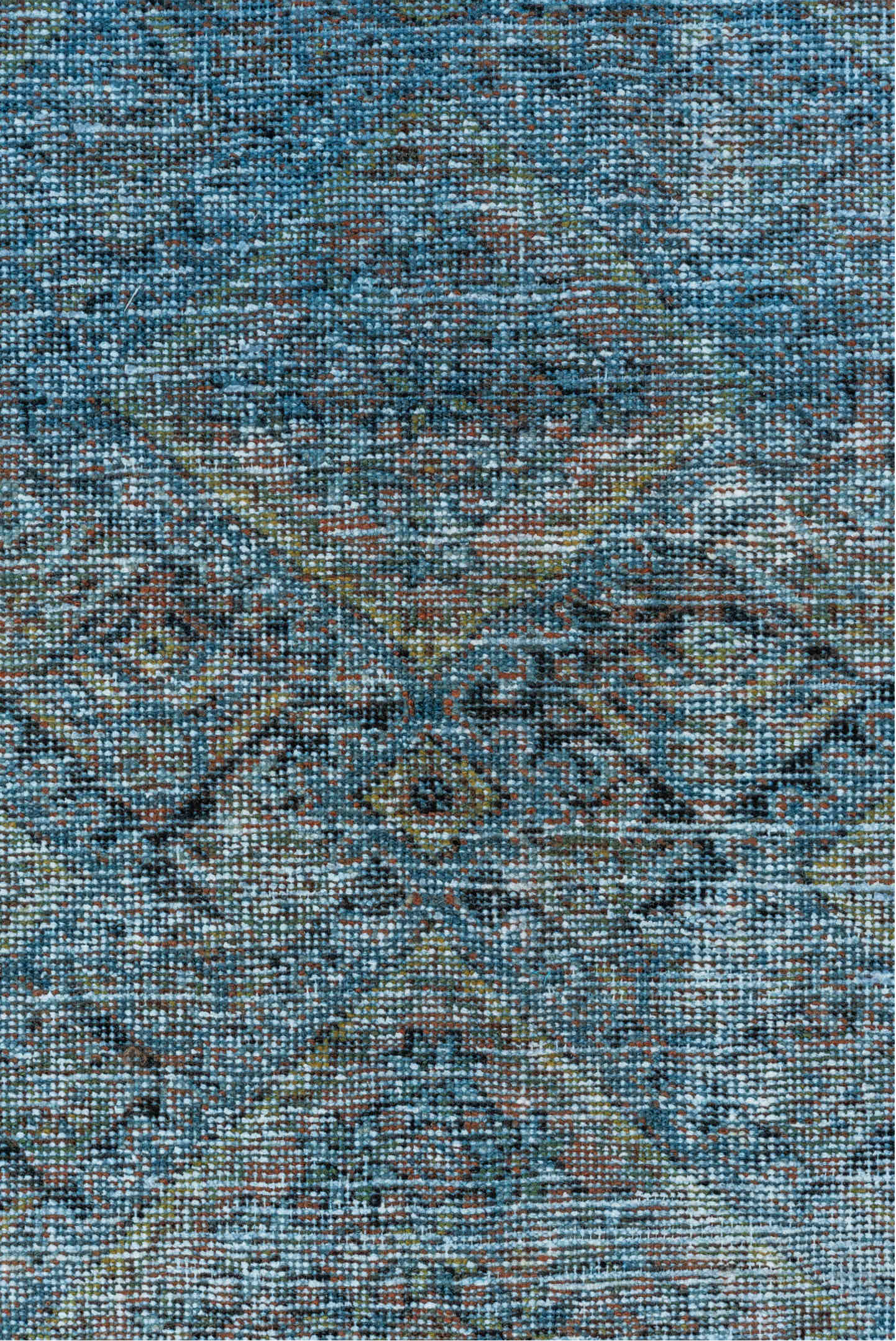 5' x 7' one-of-a-kind handmade vintage Afshar rug. Color palette: black, blue, brown, dark gray, dim gray, gray, light blue