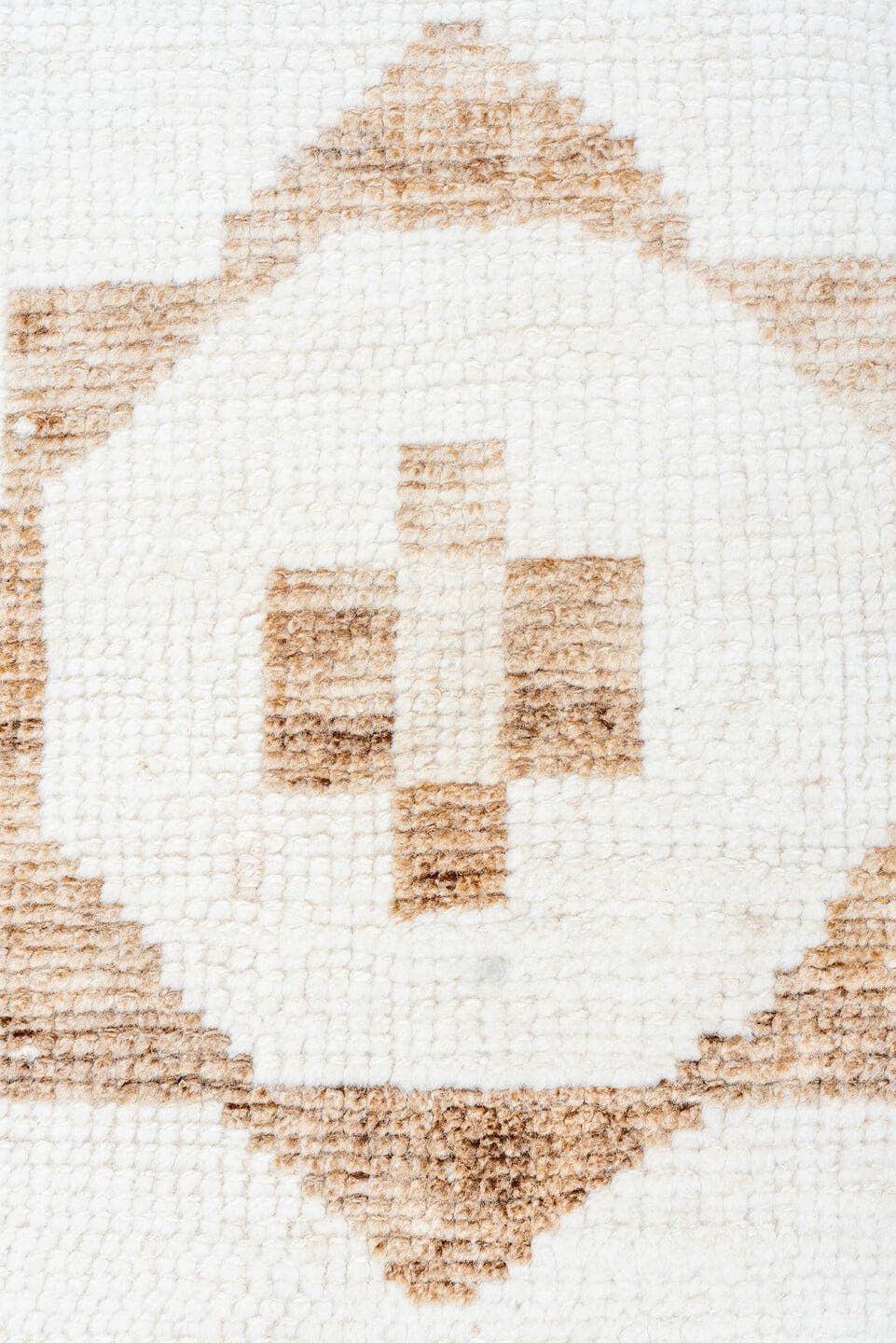 3' x 10' one-of-a-kind handmade vintage Kars runner rug. Color palette: ivory, taupe, beige, gray