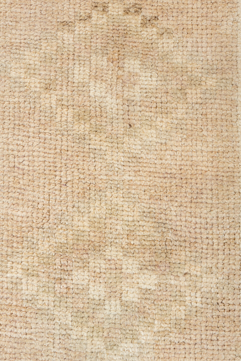 2' x 12' one-of-a-kind handmade antique Kars runner rug. Color palette: beige, blush, ivory, taupe, sand, pink, gray