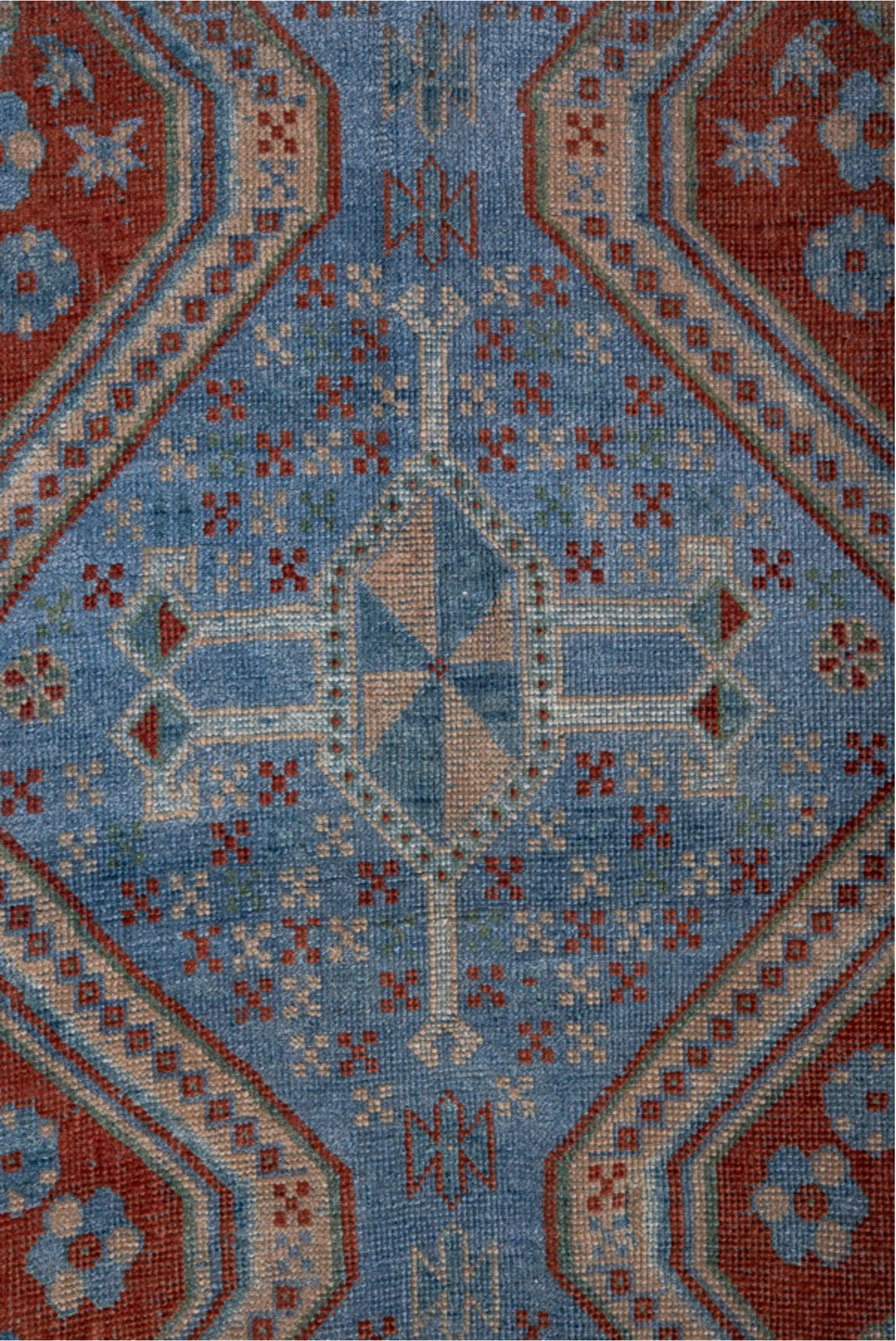 5' x 7' one-of-a-kind handmade vintage Afshar rug. Color palette: arapawa, blue, brown, dark gray, dim gray, fiord, gray