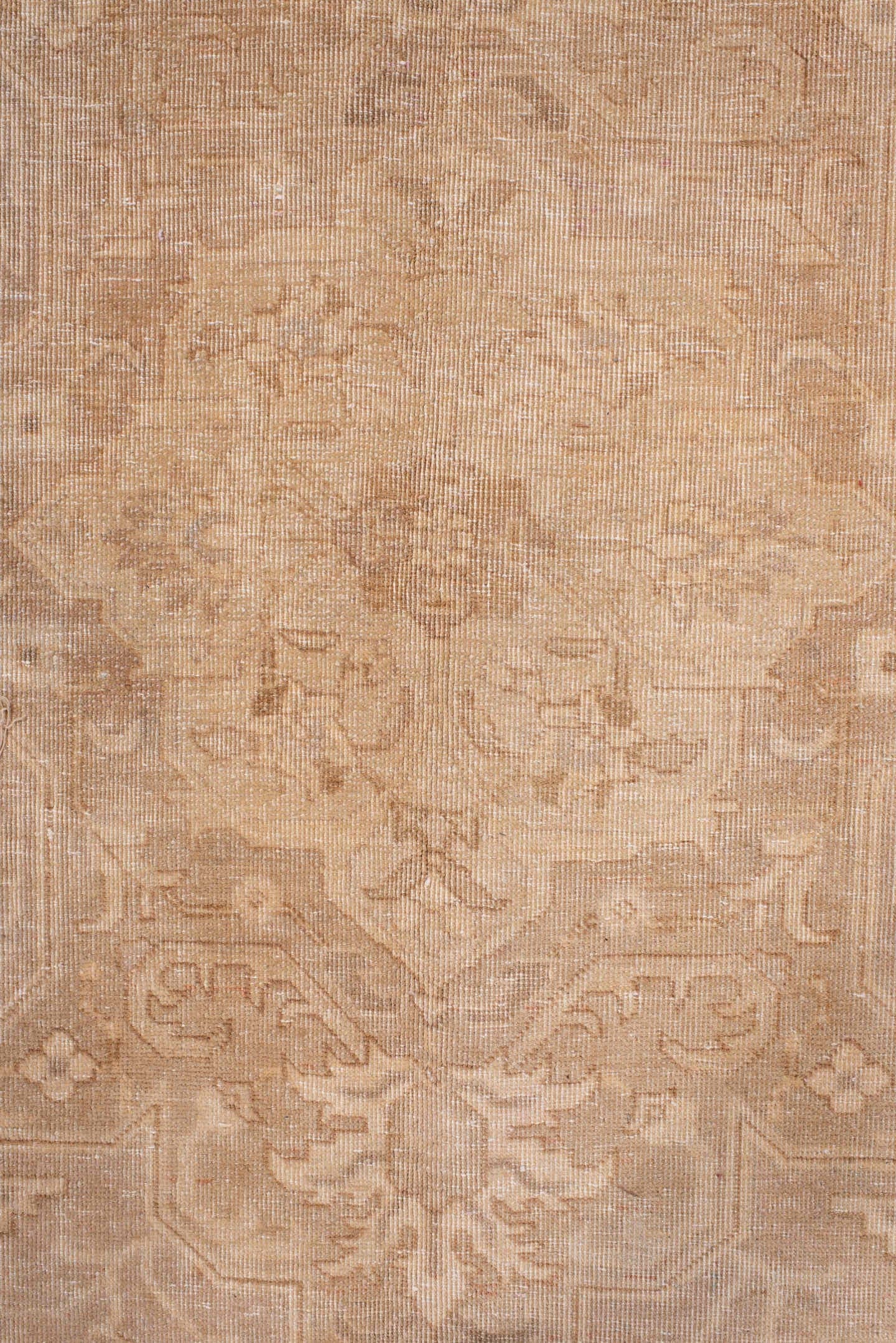 9' x 12' one-of-a-kind handmade antique Tabriz large size rug. Color palette: ivory, blush, taupe, sand, beige, pale rose