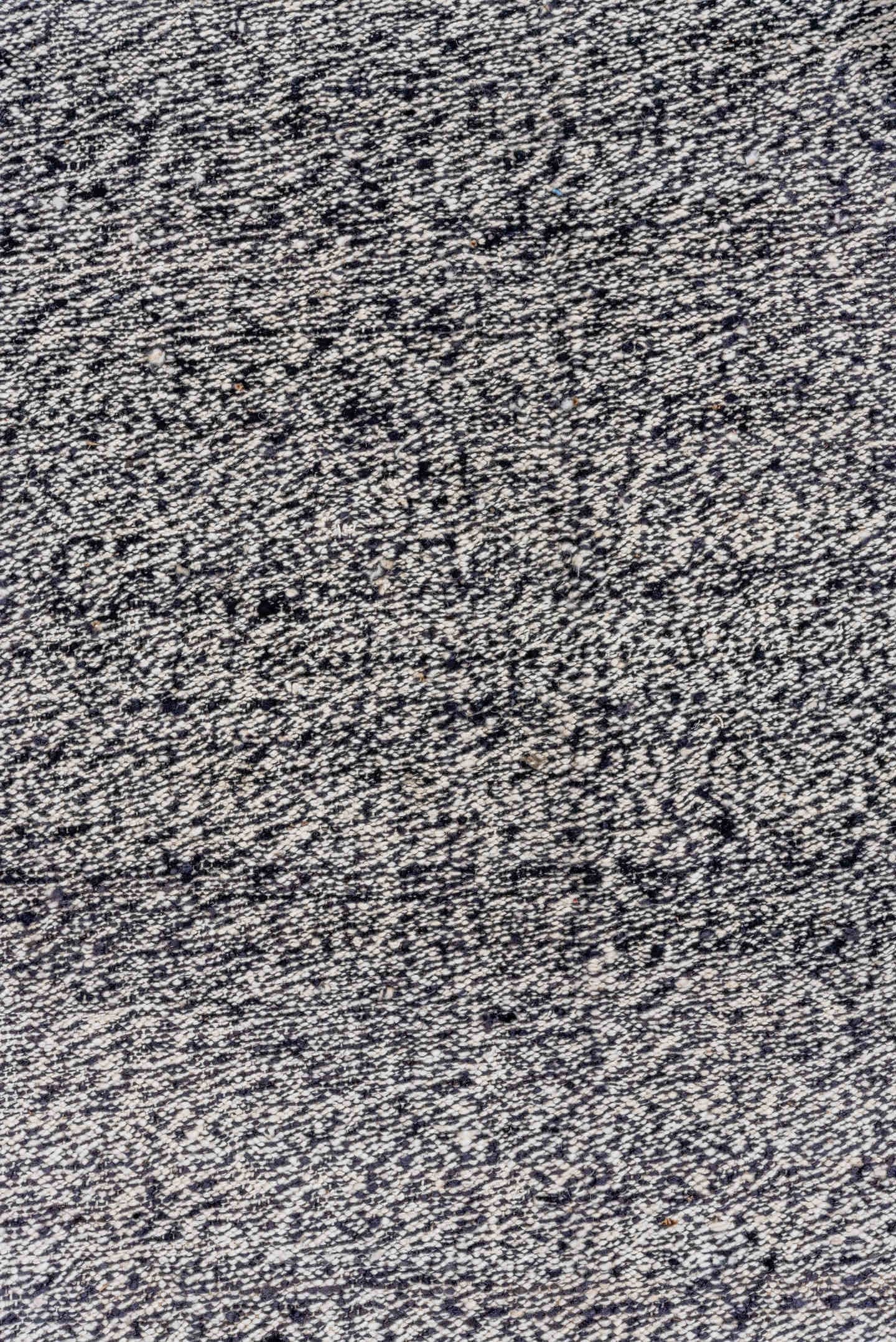 9' x 12' one-of-a-kind handmade vintage Kilim large size rug. Color palette: gray, charcoal, ivory, taupe, black, beige