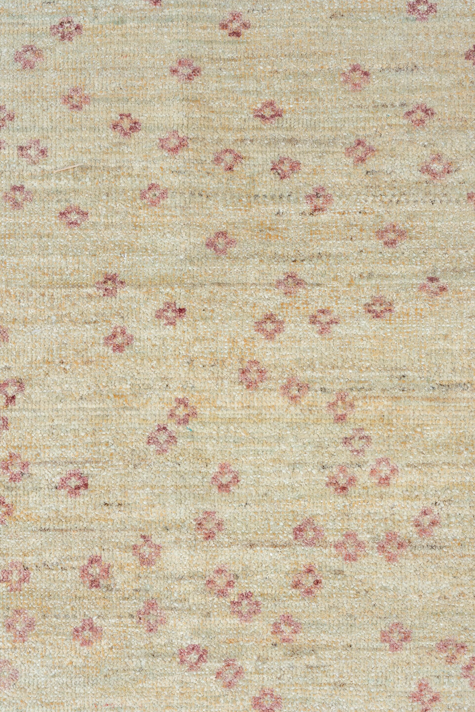 14' x 16' one-of-a-kind handmade vintage Contemporary oversize rug. Color palette: brown, gray, light gray, off-white