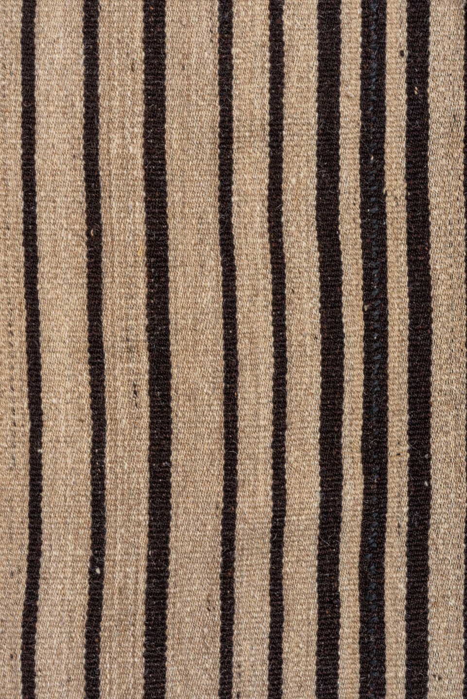 5' x 7' one-of-a-kind handmade vintage Kilim rug. Color palette: beige, dark_brown, ivory, brown