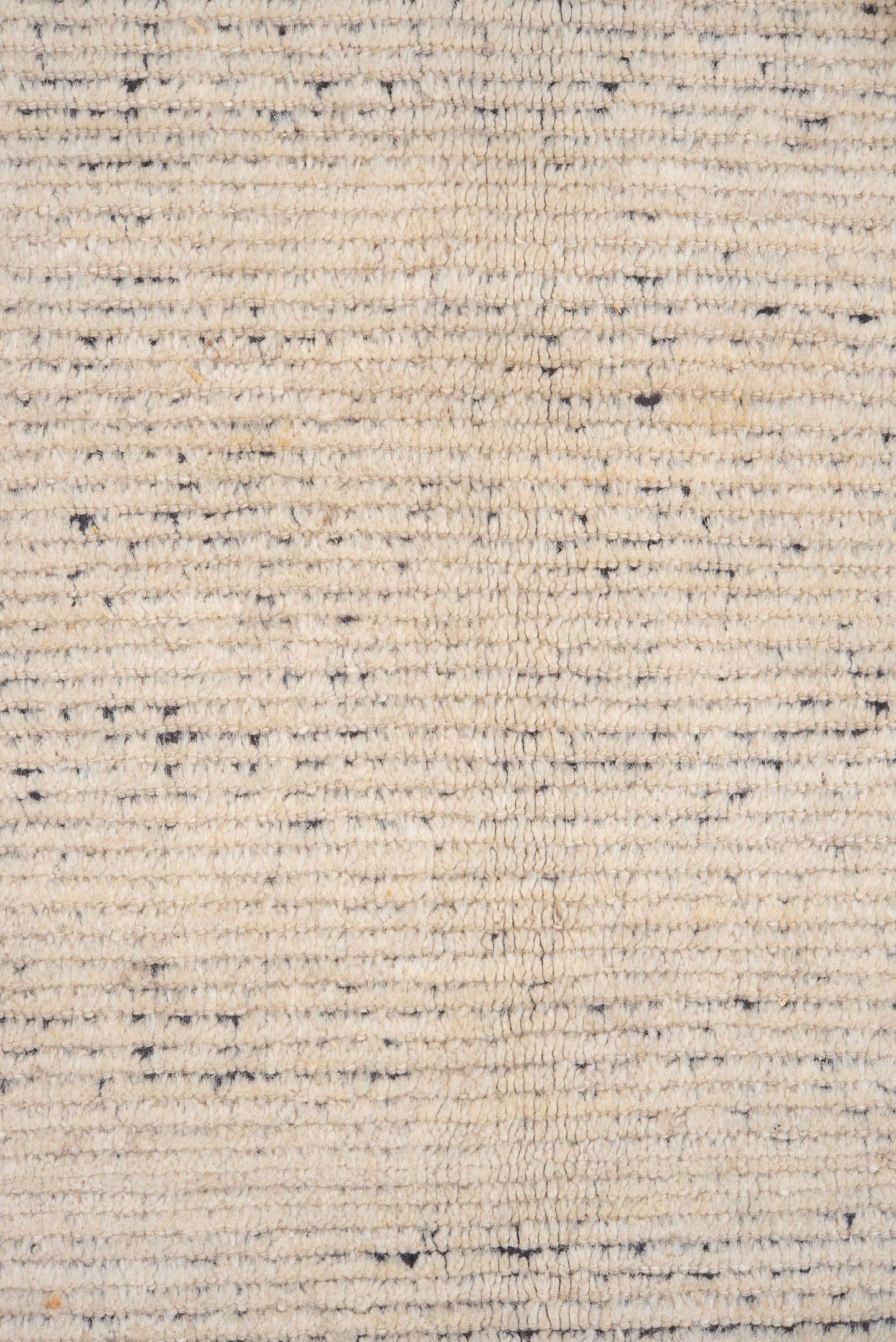 9' x 12' one-of-a-kind handmade vintage Tulu large size rug. Color palette: ivory, charcoal, taupe, gray, black, beige