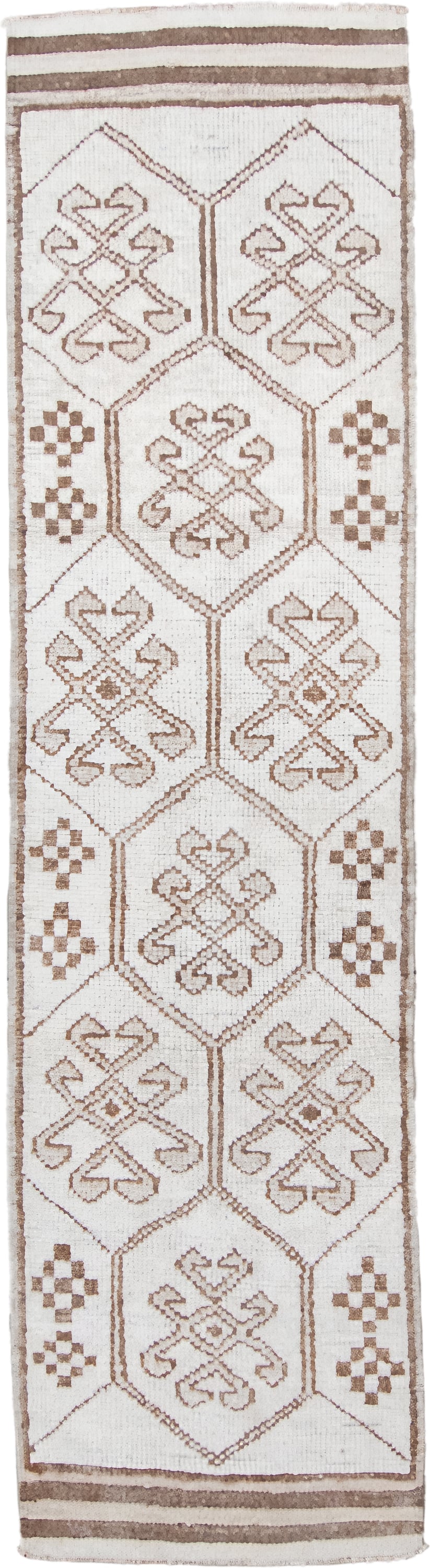 5' x 8' one-of-a-kind handmade vintage Kilim medium size rug. Color palette: ivory, taupe, brown, beige, gray