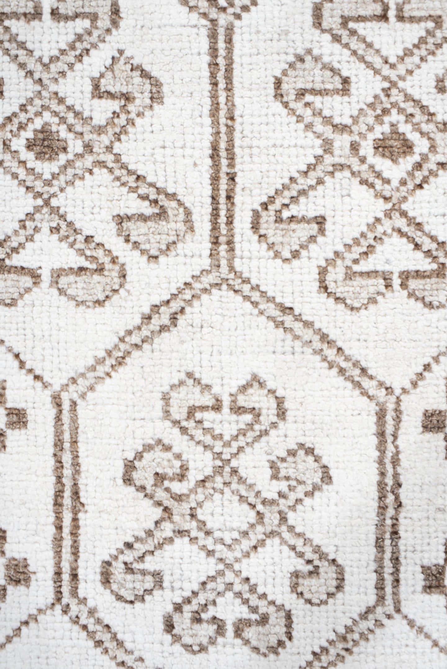 5' x 8' one-of-a-kind handmade vintage Kilim medium size rug. Color palette: ivory, taupe, brown, beige, gray