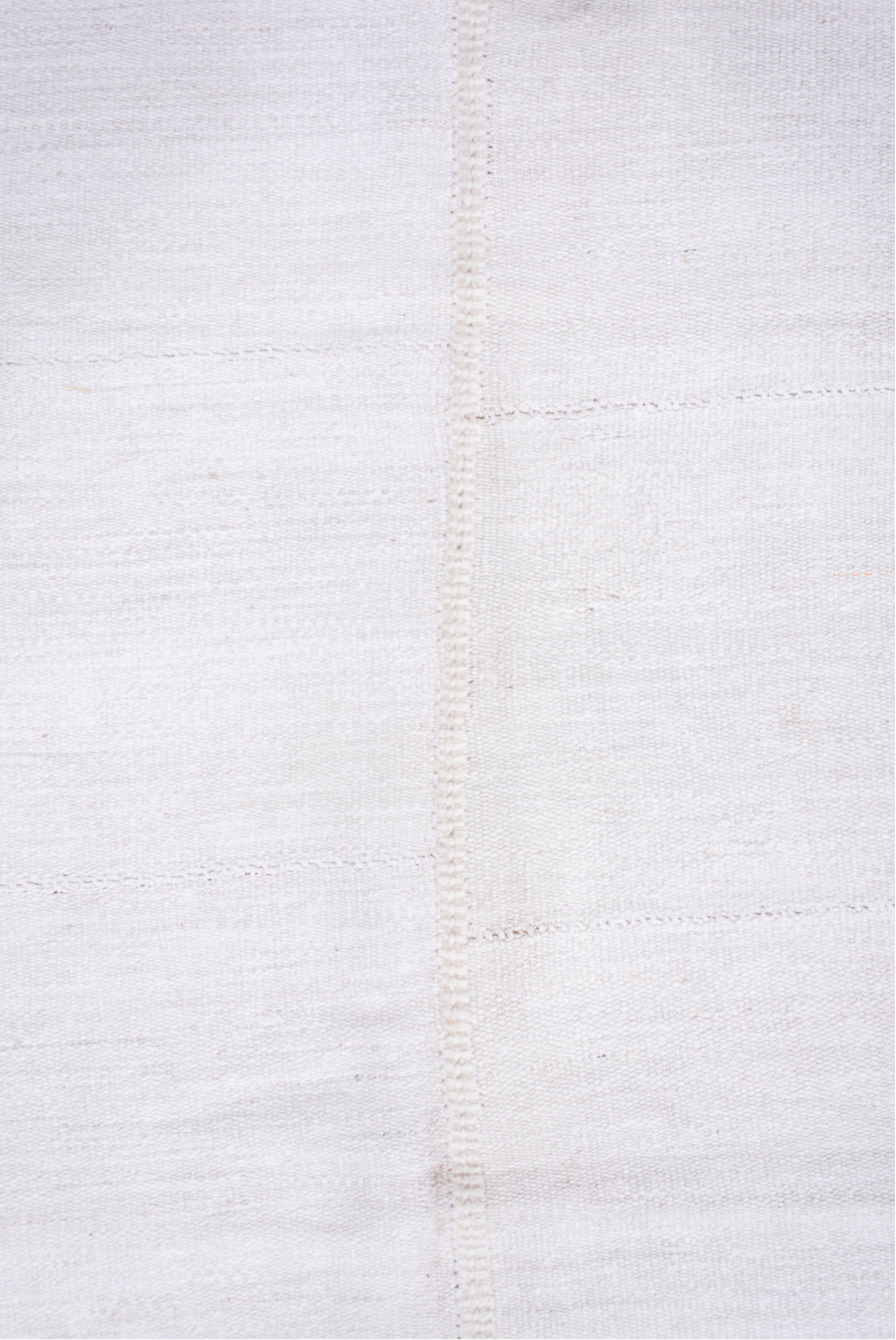 10' x 16' one-of-a-kind handmade antique Flatweave rug. Color palette: ivory, blush, lavender, cream, pale rose, pink