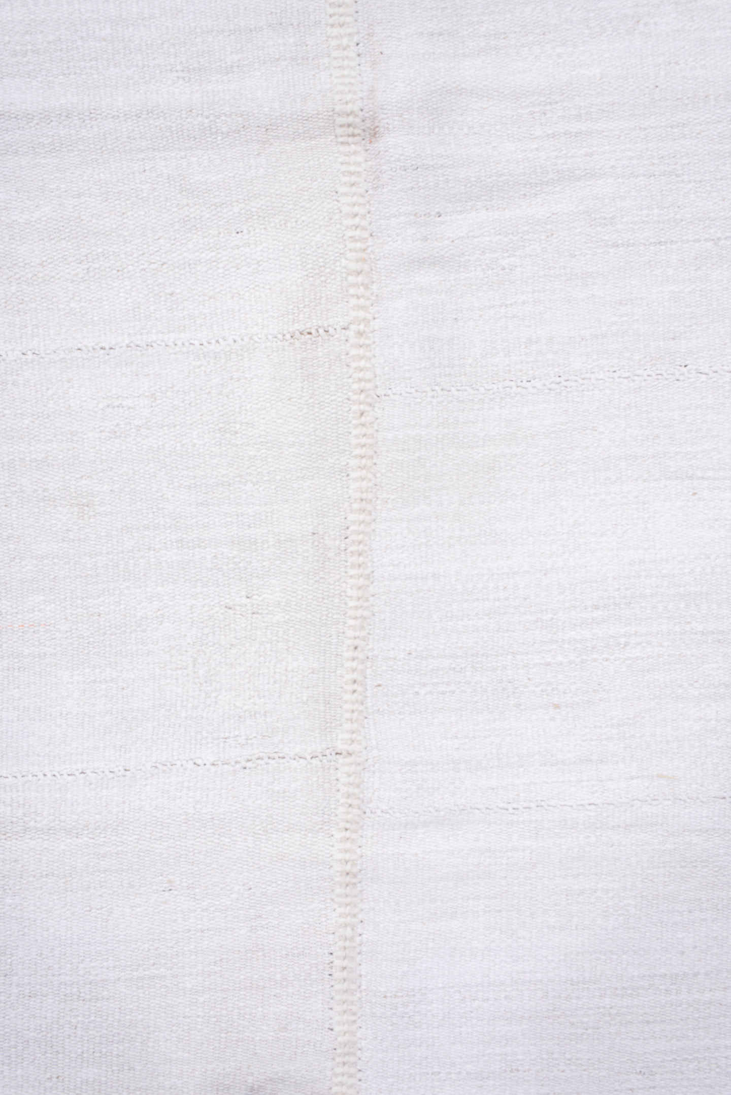 10' x 16' one-of-a-kind handmade antique Flatweave rug. Color palette: ivory, blush, lavender, cream, pale rose, pink