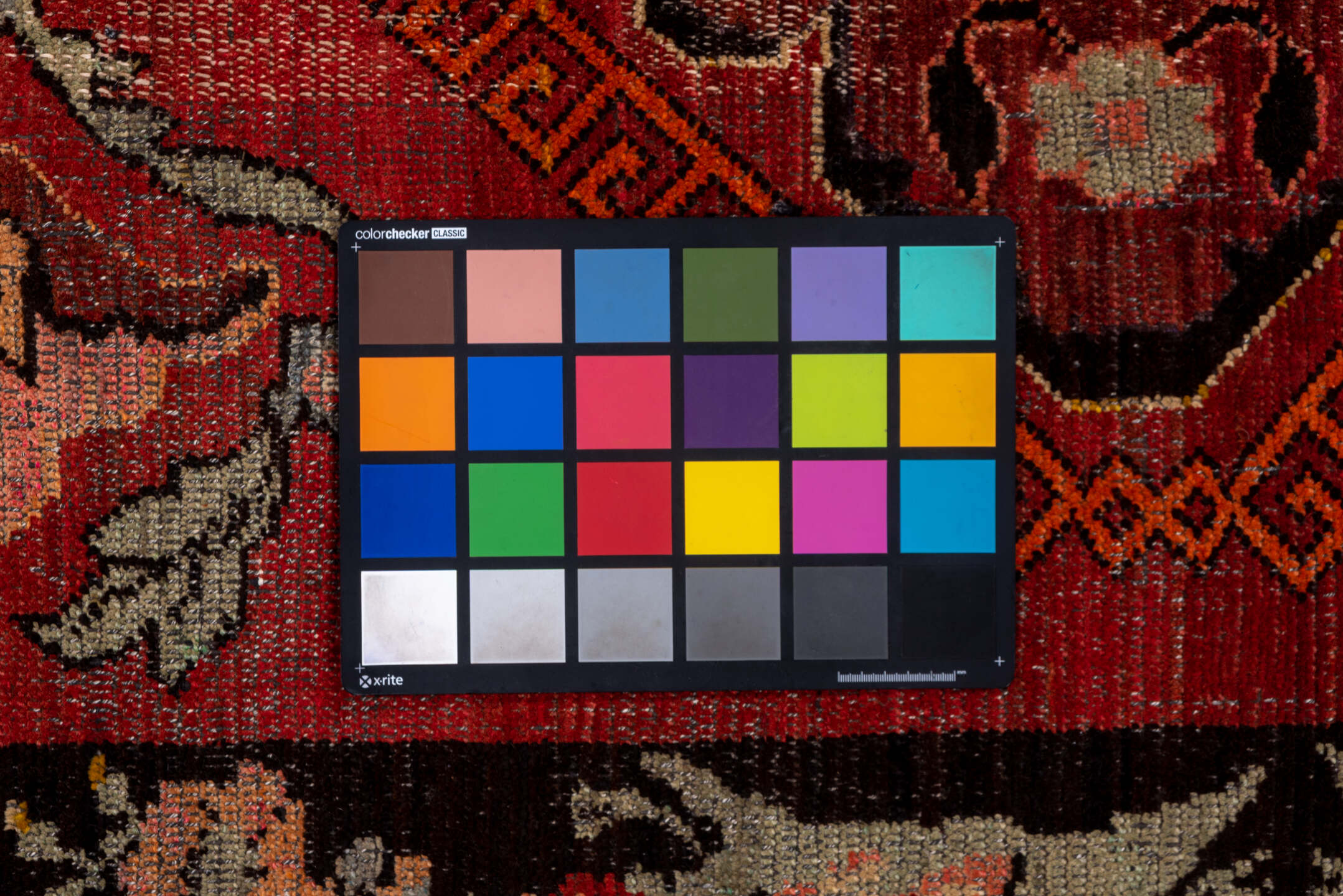 7' x 12' one-of-a-kind handmade vintage Kars large size rug. Color palette: brown, gray, pink, red