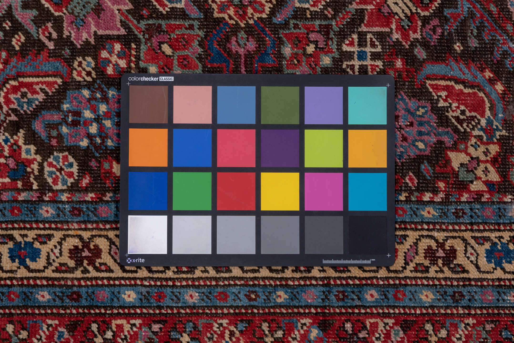 3' x 17' one-of-a-kind handmade vintage Karabagh runner rug. Color palette: black, blue, brown, gray, pink, red