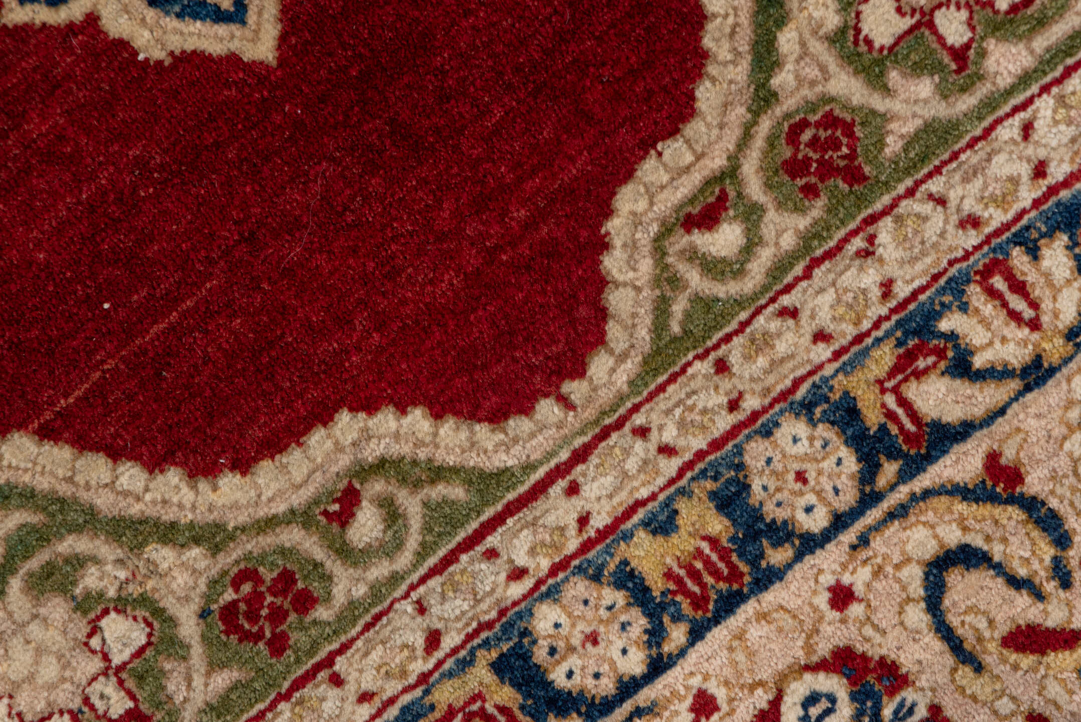 4' x 6' one-of-a-kind handmade vintage Sivas small size rug. Color palette: red, ivory, navy, sage, olive, burgundy, blue