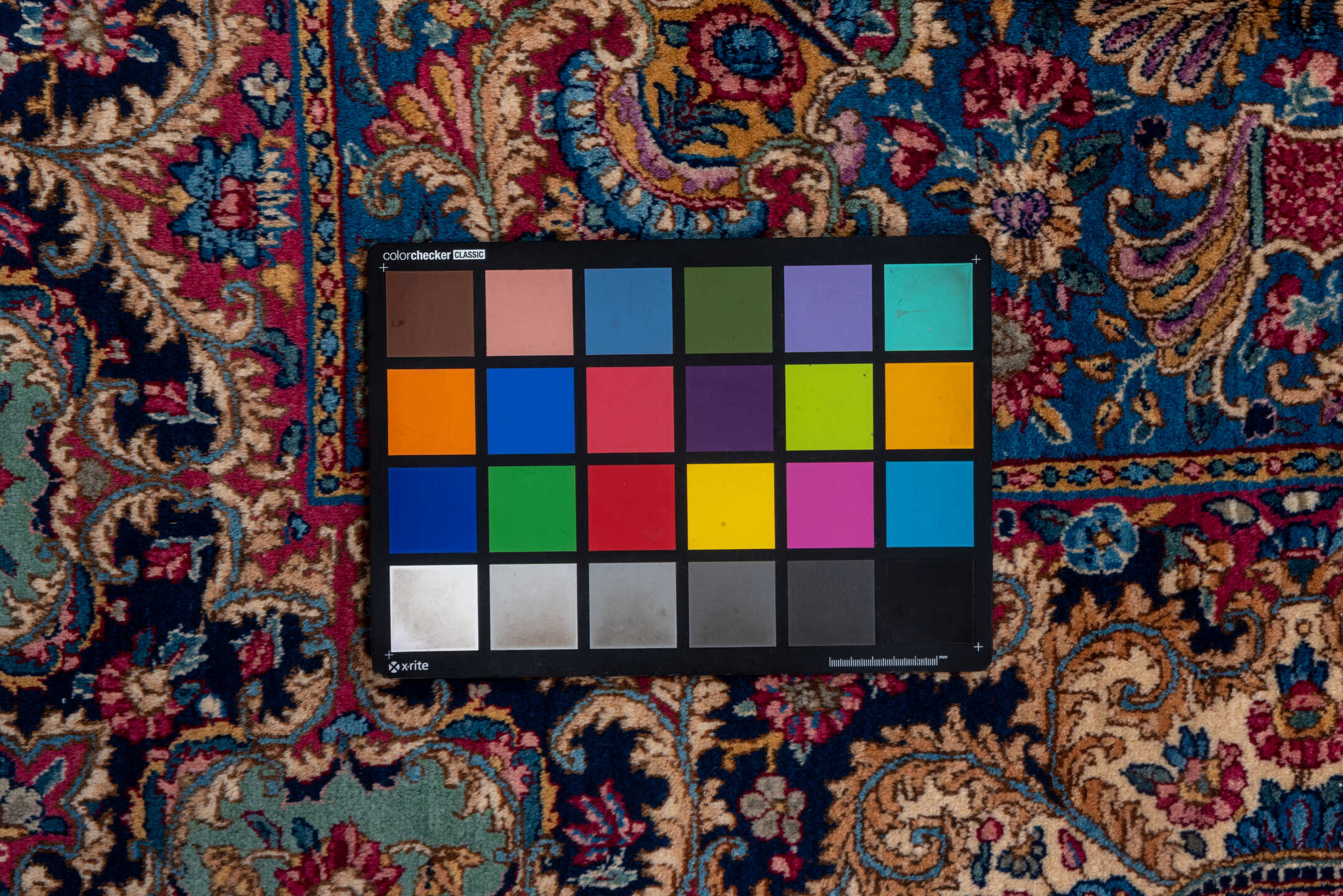 8' x 12' one-of-a-kind handmade vintage Kerman large size rug. Color palette: blue, brown, dark gray, fiord, gray