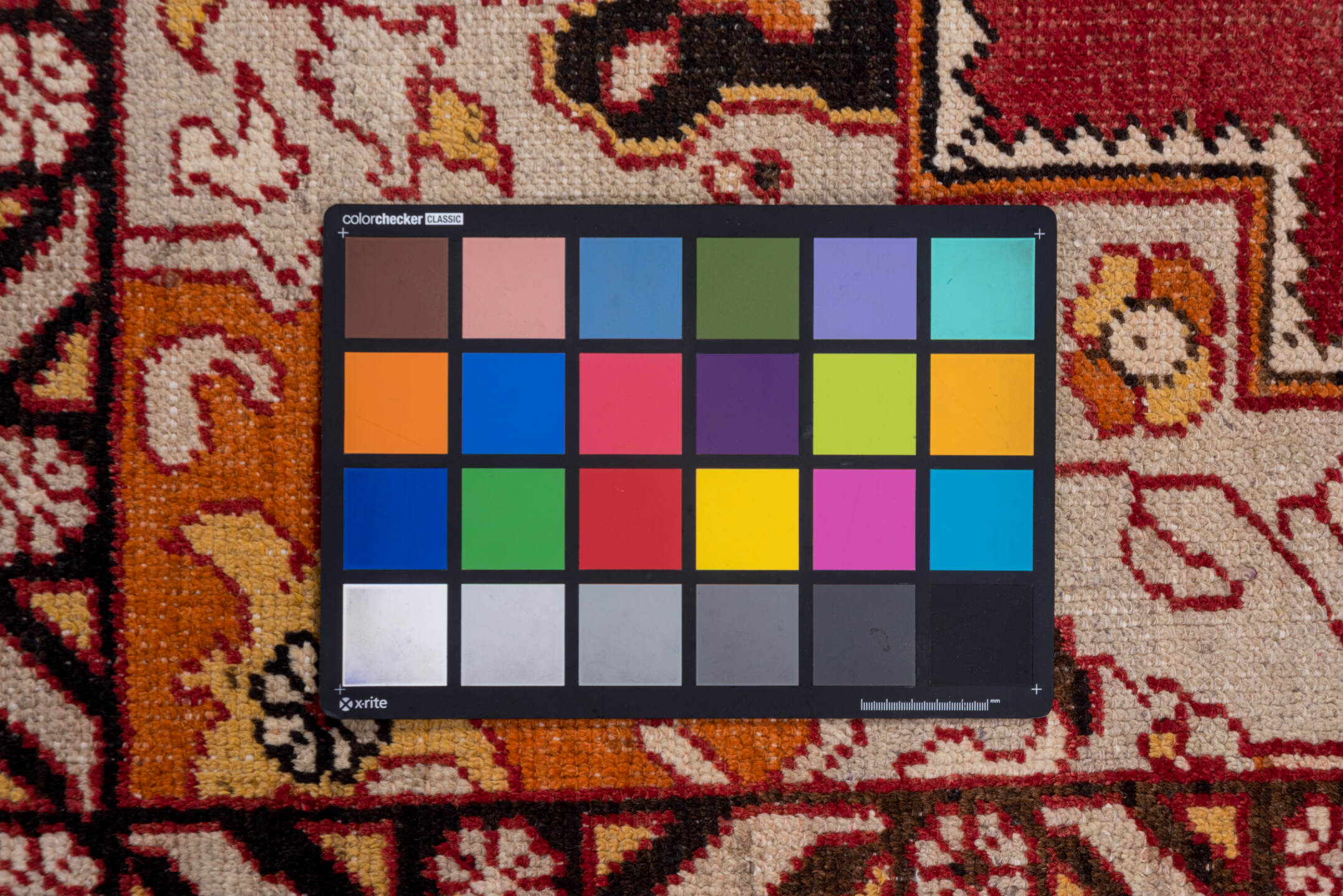 6' x 9' one-of-a-kind handmade vintage Oushak medium size rug. Color palette: brown, gray, off-white, pink, red, snow, white