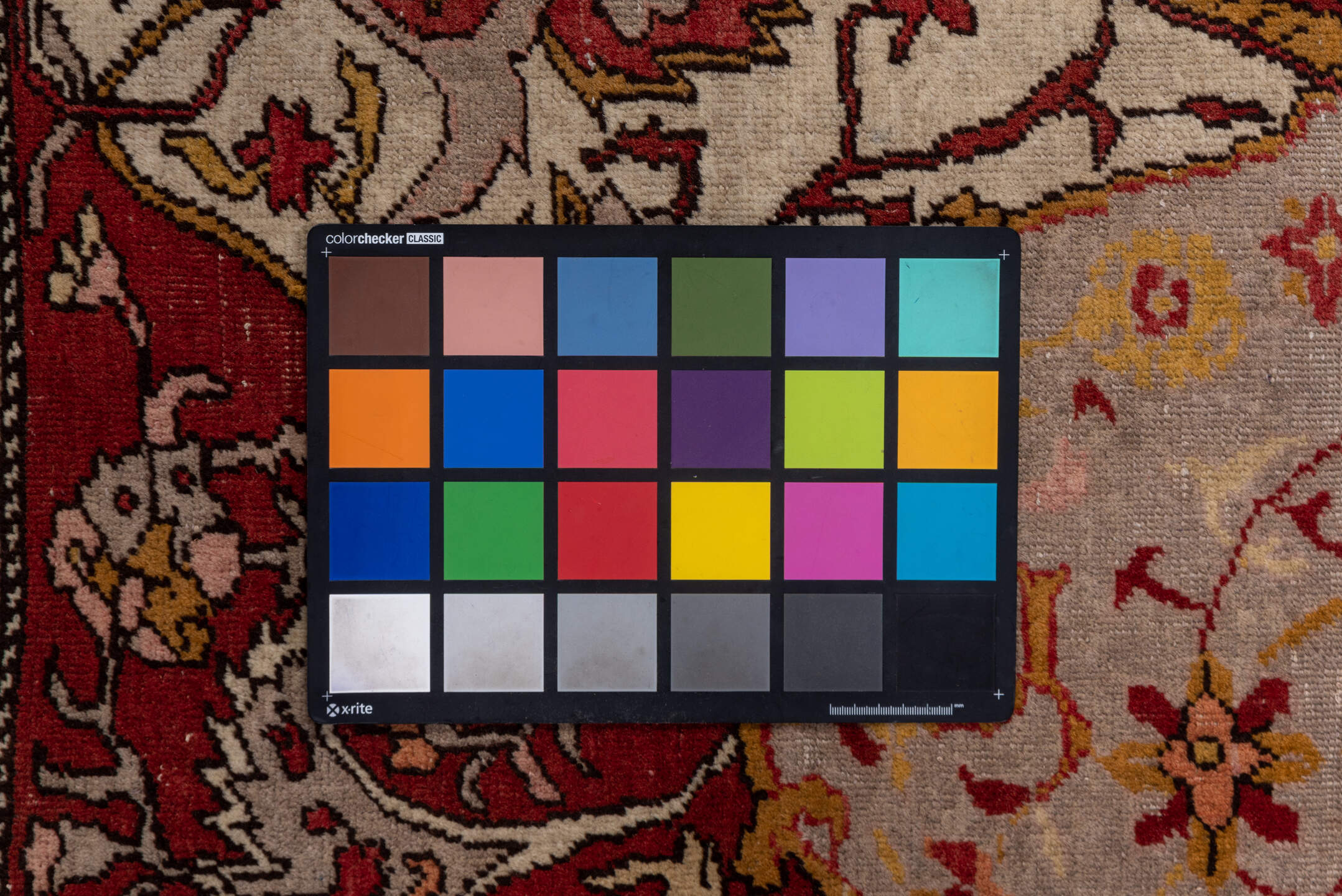 4' x 7' one-of-a-kind handmade vintage Oushak rug. Color palette: brown, pink, gray, red, redwood, saddle brown