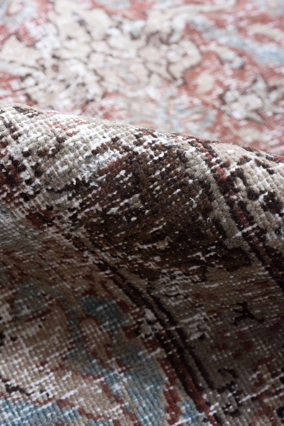 9' x 12' one-of-a-kind handmade vintage Tabriz large size rug. Color palette: black, brown, charcoal, dark gray, dim gray