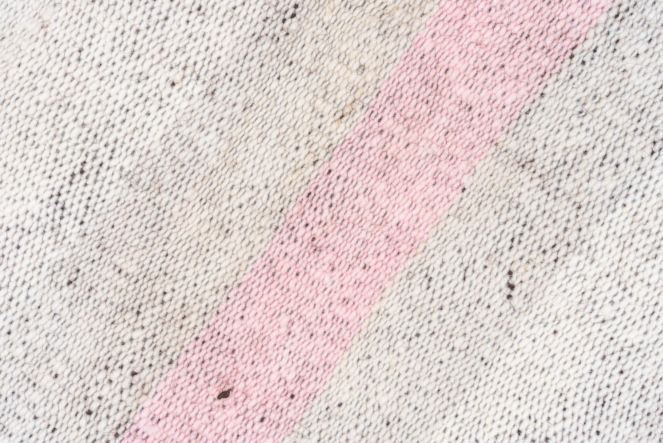 2' x 7' one-of-a-kind handmade antique Flatweave runner rug. Color palette: ivory, blush, cream, taupe, pink, beige, gray