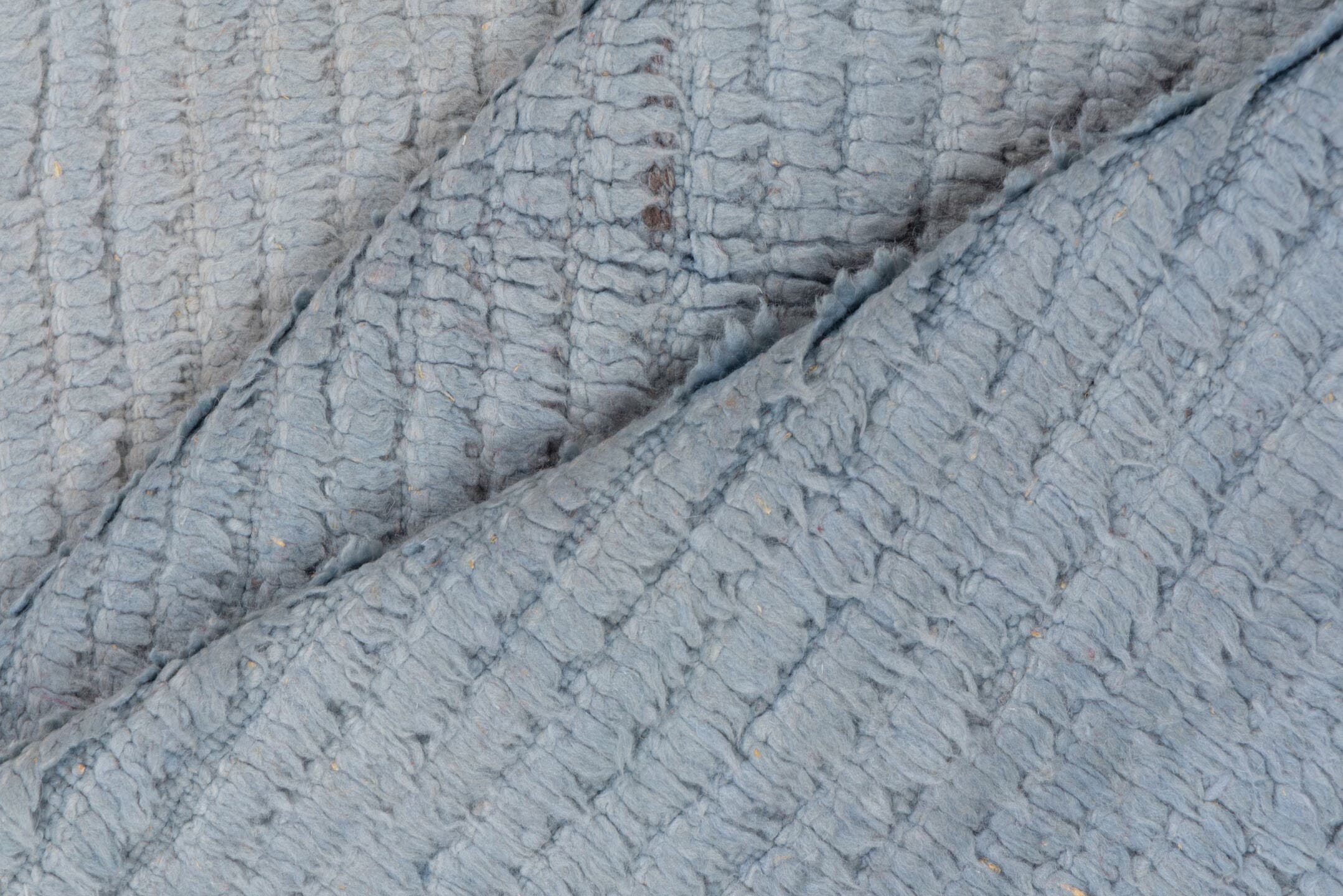 5' x 7' one-of-a-kind handmade antique Konya rug. Color palette: ivory, pale blue, cream, taupe, light blue, beige, gray