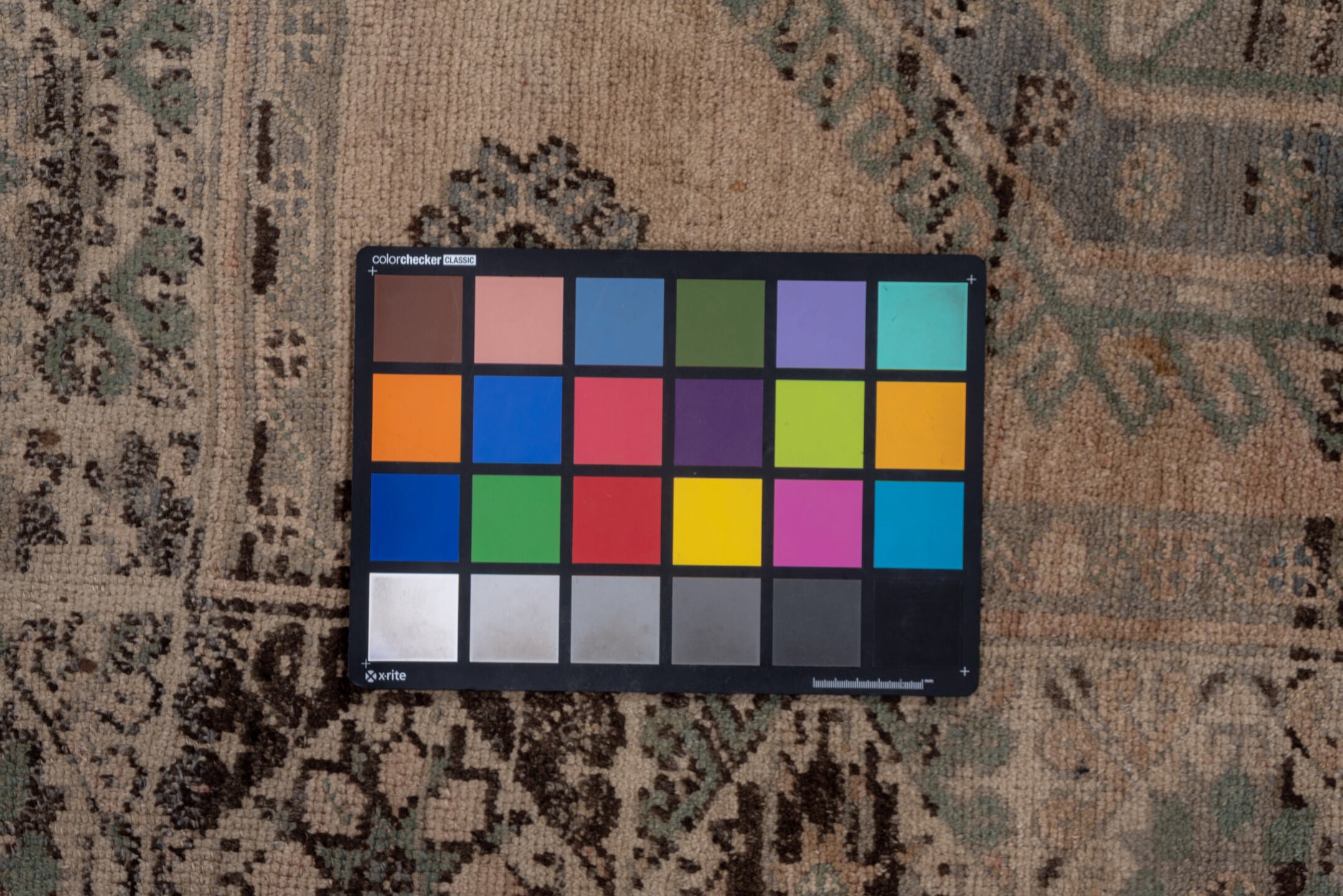 5' x 13' one-of-a-kind handmade vintage Oushak rug. Color palette: black, brown, gray, light gray, off-white, pink, snow