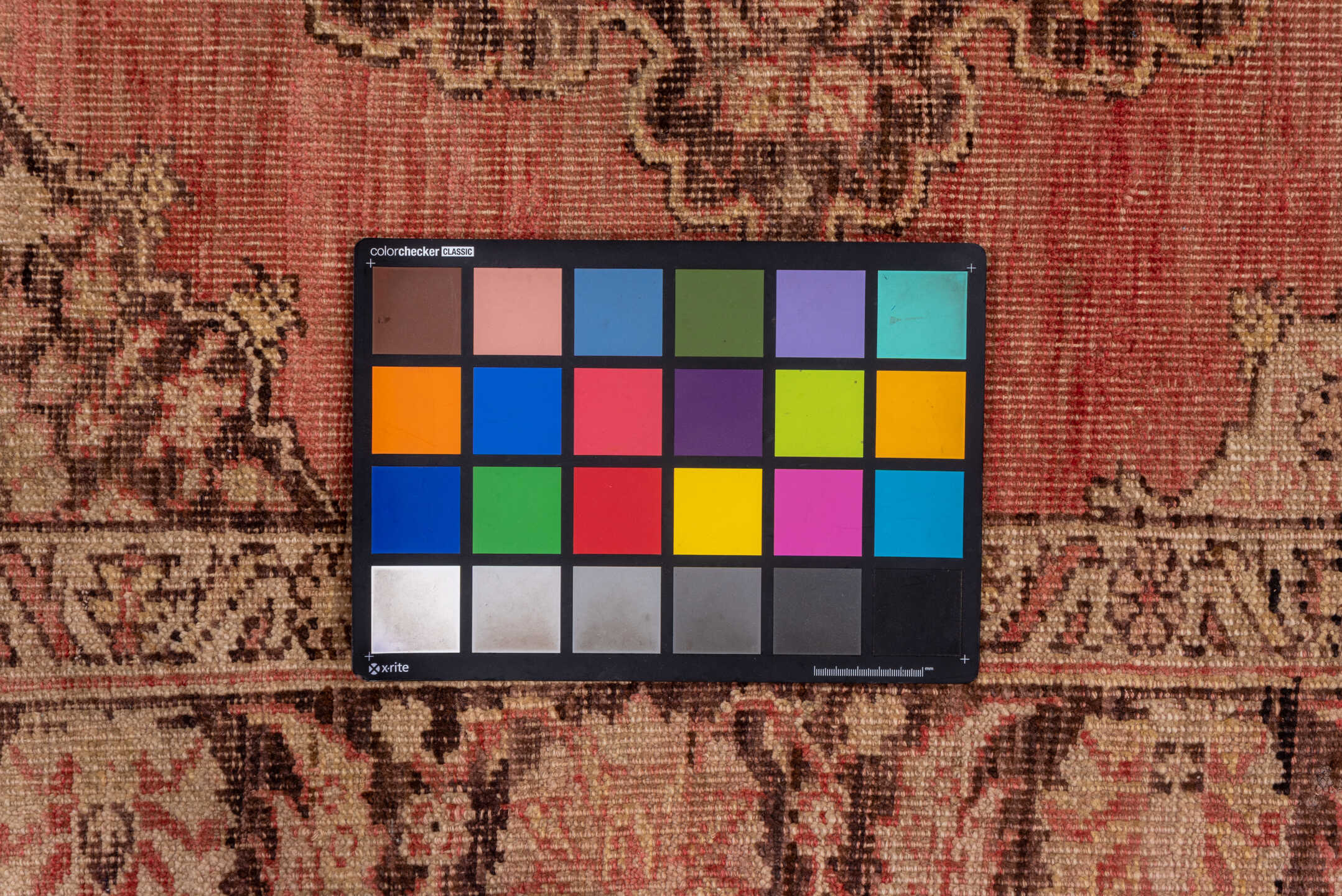 5' x 13' one-of-a-kind handmade vintage Oushak rug. Color palette: brown, pink, red