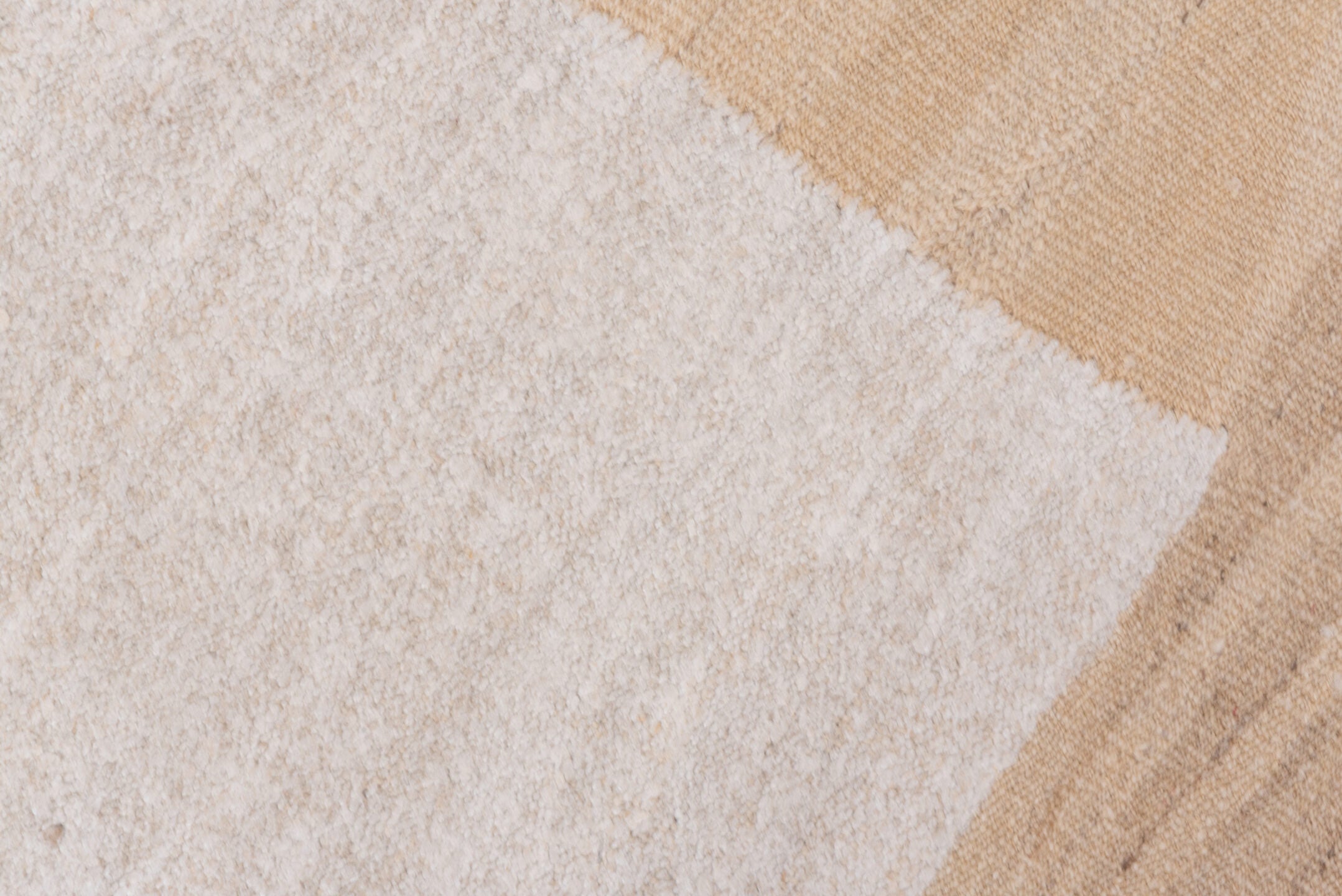 6' x 7' one-of-a-kind handmade vintage Kilim rug. Color palette: ivory, camel, beige, cream, taupe, gray