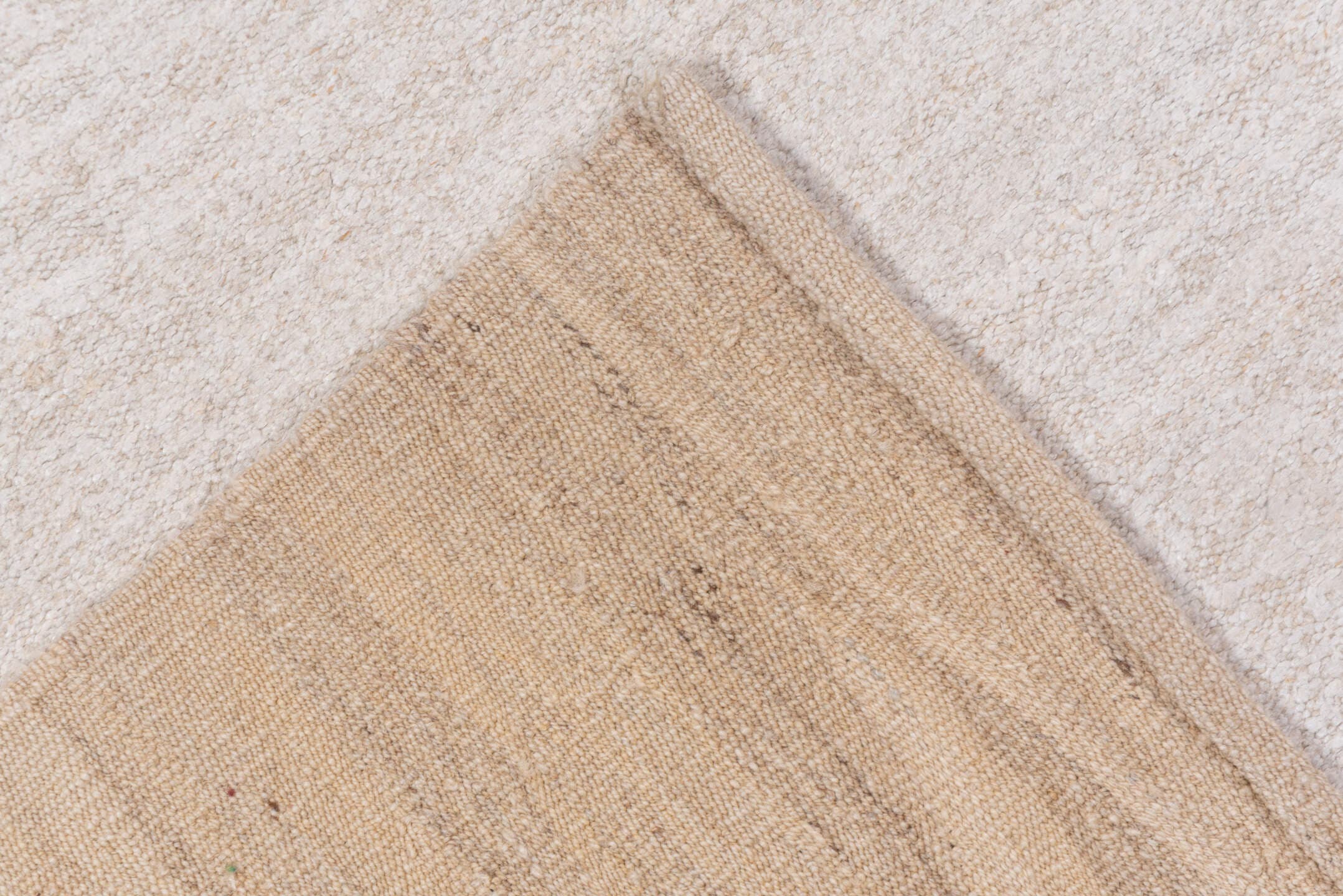 6' x 7' one-of-a-kind handmade vintage Kilim rug. Color palette: ivory, camel, beige, cream, taupe, gray