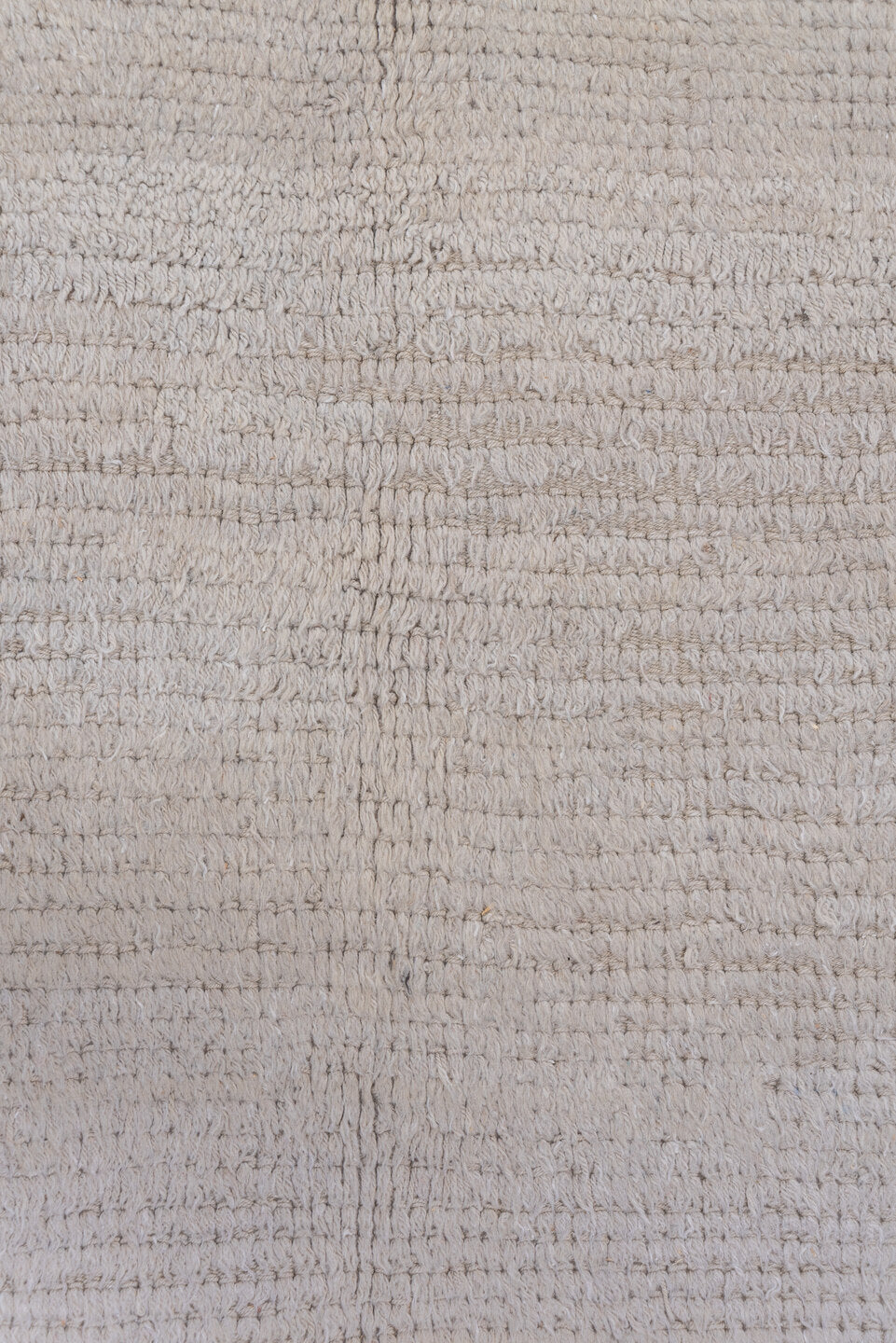 4' x 6' one-of-a-kind handmade antique Tulu small size rug. Color palette: ivory, cream, taupe, beige, gray