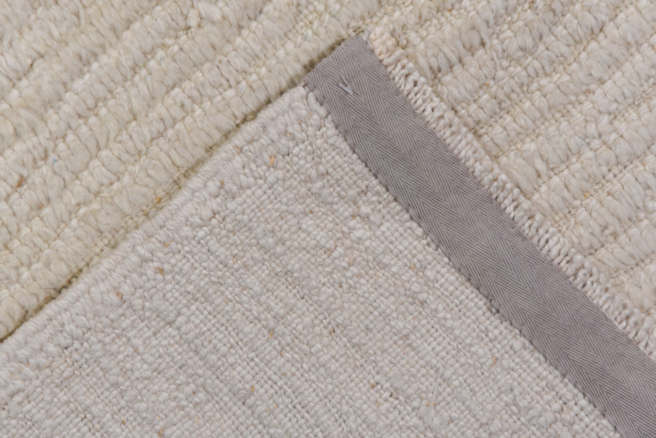 13' x 23' one-of-a-kind handmade vintage Tulu oversize rug. Color palette: antiquewhite, floral white, gray, lavender blush