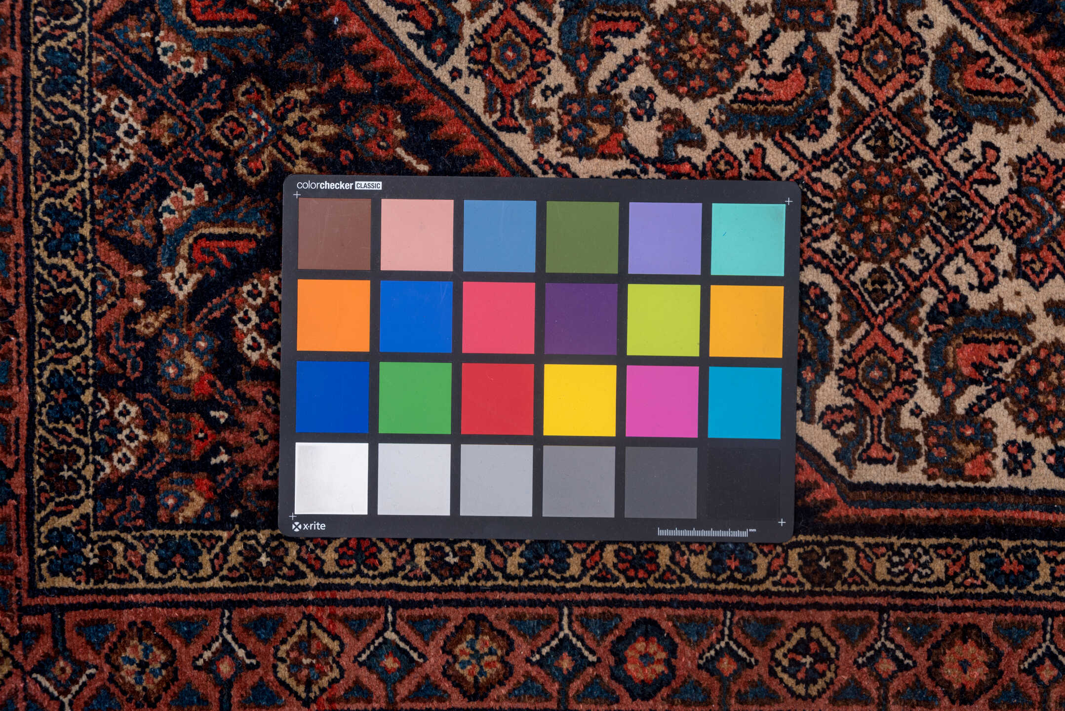 3' x 14' one-of-a-kind handmade vintage Bibikabad runner rug. Color palette: black, brown, gray, pink, red, redwood