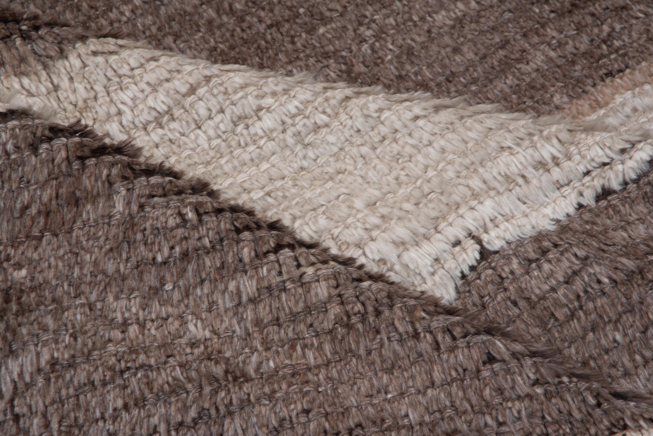 5' x 7' one-of-a-kind handmade antique Moroccan rug. Color palette: taupe, ivory, cream, greige, stone, beige, gray