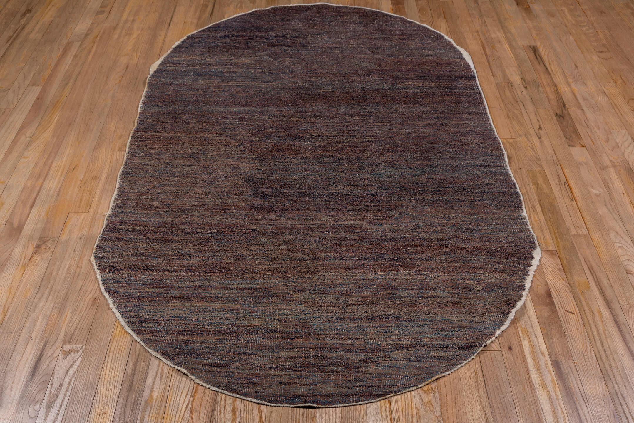 4' x 6' one-of-a-kind handmade antique Chinese small size rug. Color palette: brown, charcoal, taupe, slate, gray, black