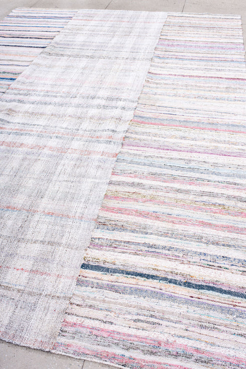 Antique Rag Rug Area Rug (8' x 12')