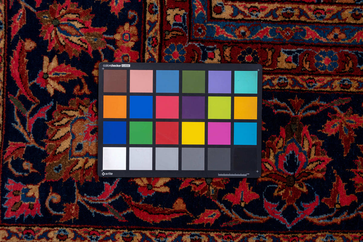 8' x 12' one-of-a-kind handmade antique Kashan large size rug. Color palette: rose, navy, rust, ivory, gold, sky_blue