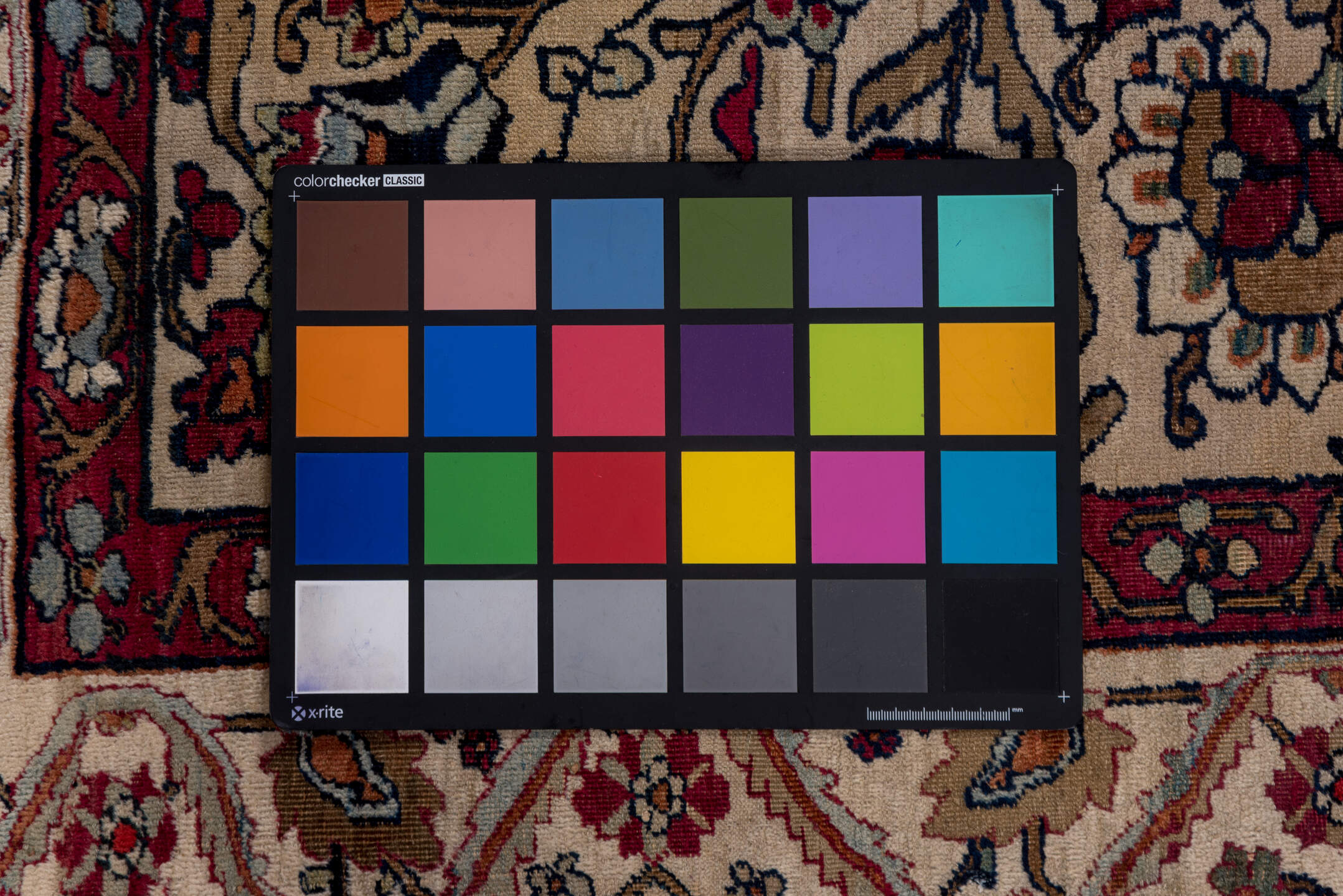 4' x 6' one-of-a-kind handmade vintage Lavar small size rug. Color palette: black, brown, charcoal, gray, off-white, pink