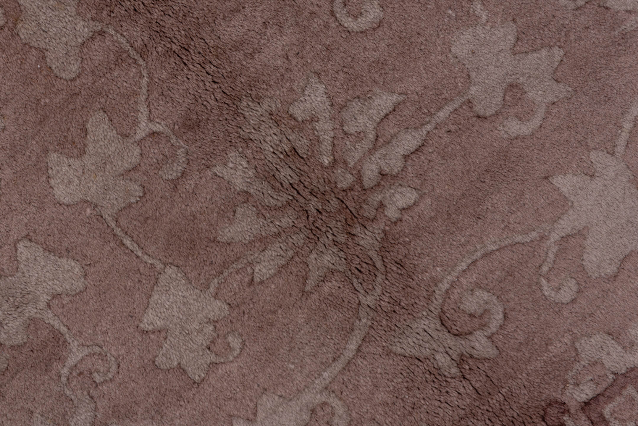 5' x 8' one-of-a-kind handmade antique Chinese medium size rug. Color palette: taupe, mauve, dusty rose, ivory, blue, slate
