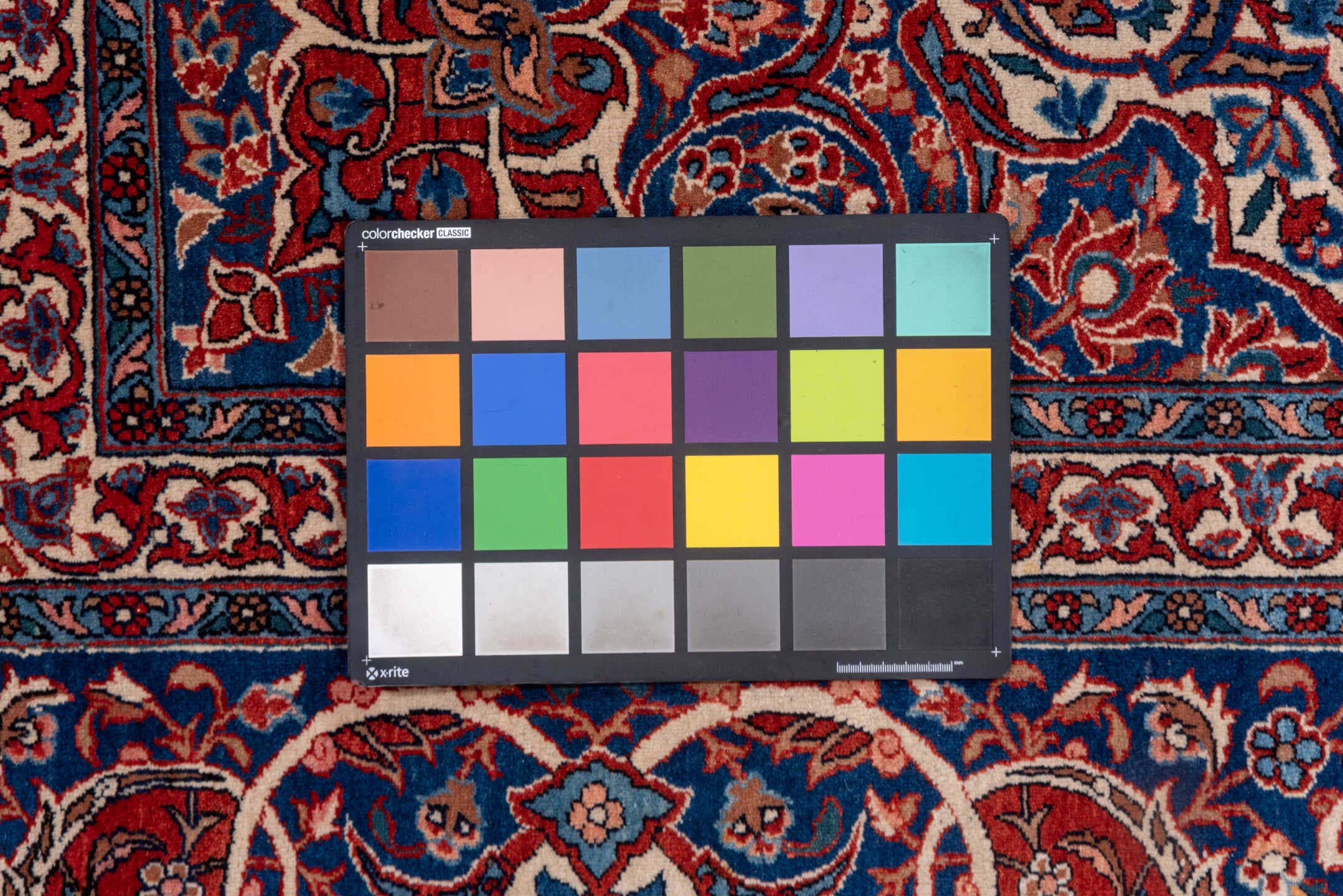 10' x 13' one-of-a-kind handmade antique Isfahan large size rug. Color palette: navy, rust, ivory, crimson, cobalt, camel