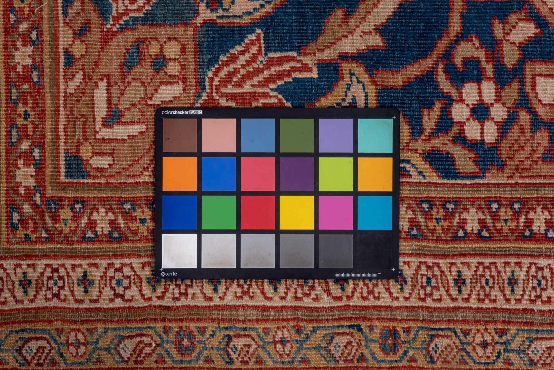 12' x 14' one-of-a-kind handmade antique Sultanabad oversize rug. Color palette: ivory, rust, brick red, indigo, soft blue