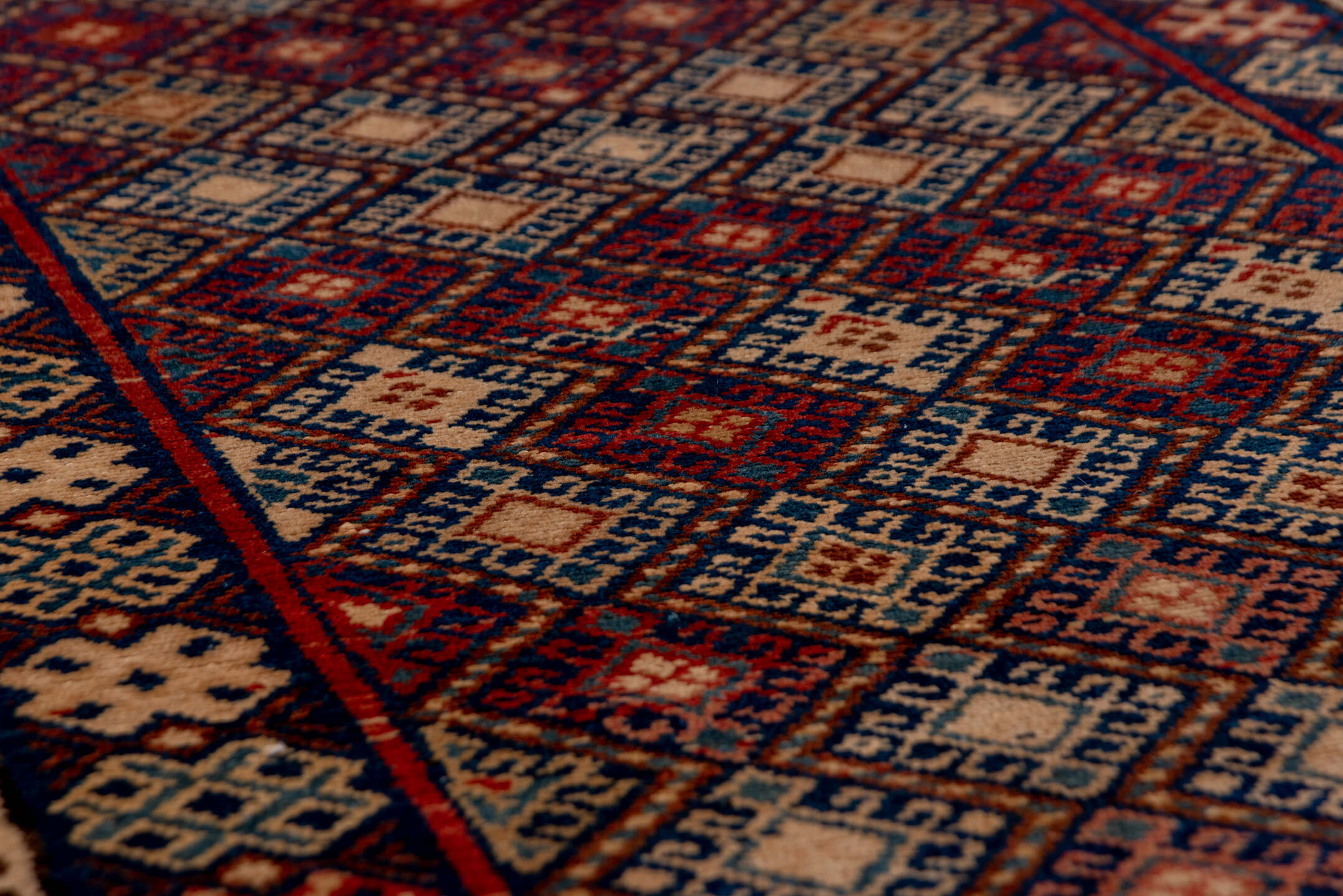 3' x 10' one-of-a-kind handmade vintage Malayer runner rug. Color palette: blue, brown, fiord, gray, orange, pink, red