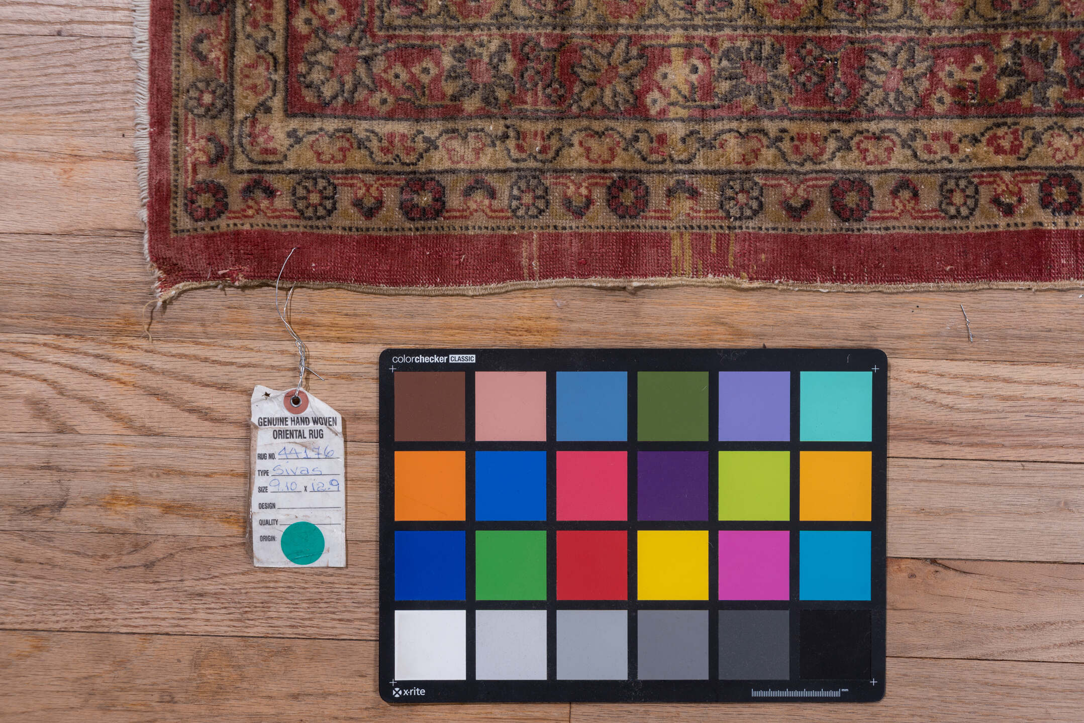 9' x 12' one-of-a-kind handmade vintage Sivas large size rug. Color palette: black, brown, charcoal, gray, pink, red