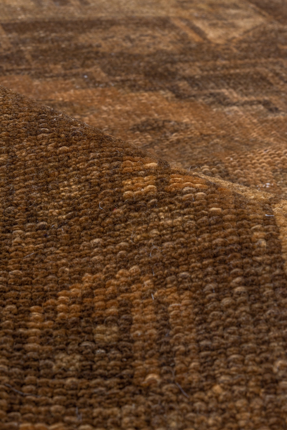 3' x 10' one-of-a-kind handmade antique Malayer runner rug. Color palette: brown, camel, taupe, tan, charcoal, ochre, beige