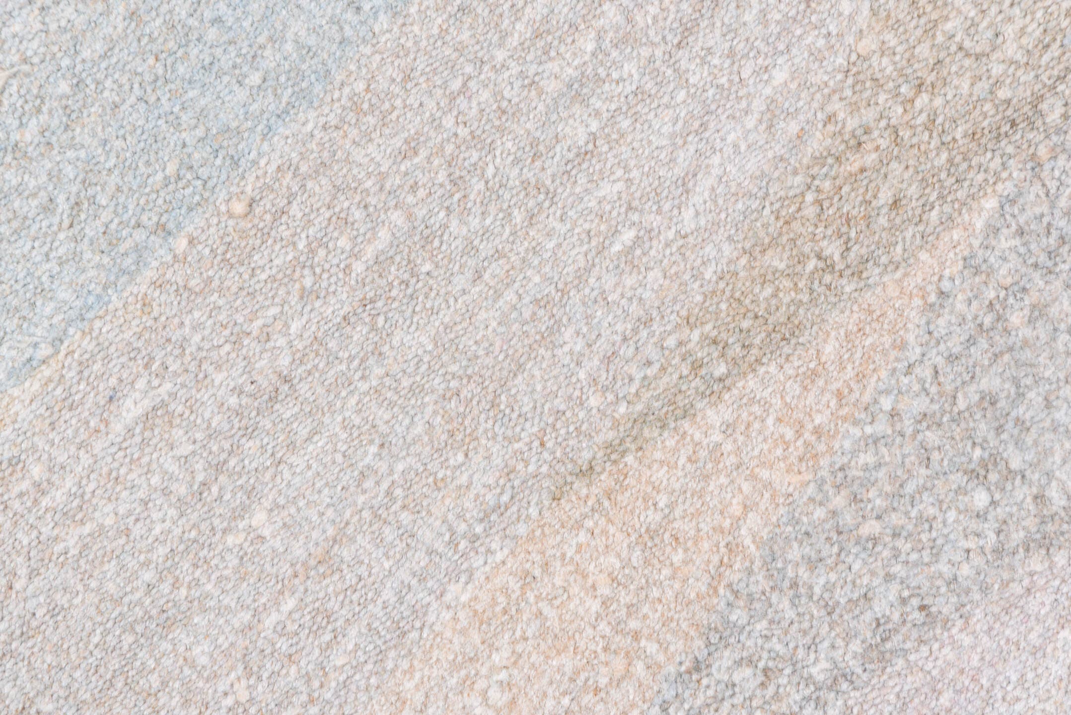 9' x 14' one-of-a-kind handmade vintage Kilim large size rug. Color palette: ivory, pale blue, beige, taupe, light blue