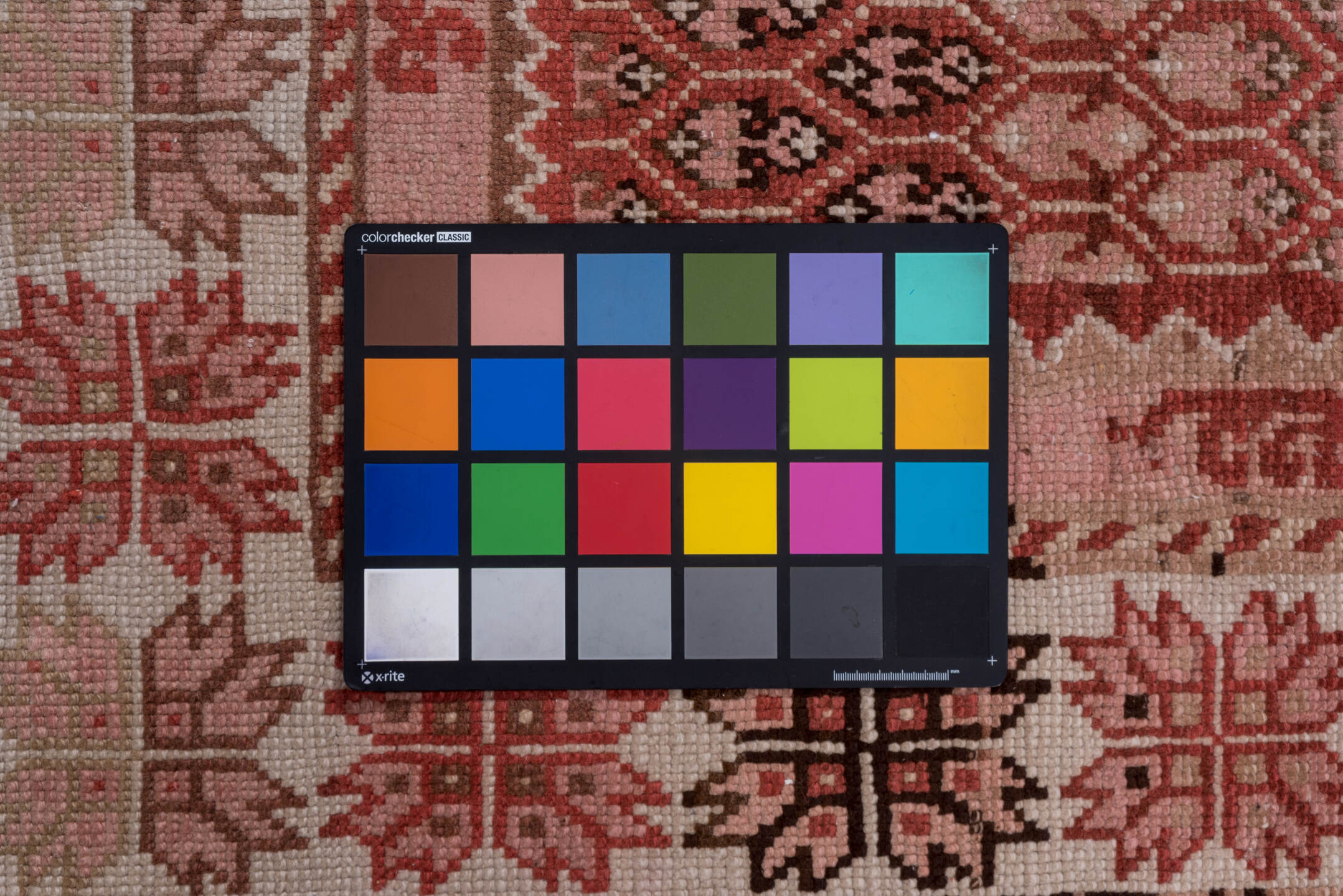 6' x 9' one-of-a-kind handmade vintage Oushak medium size rug. Color palette: black, brown, gray, light gray, off-white