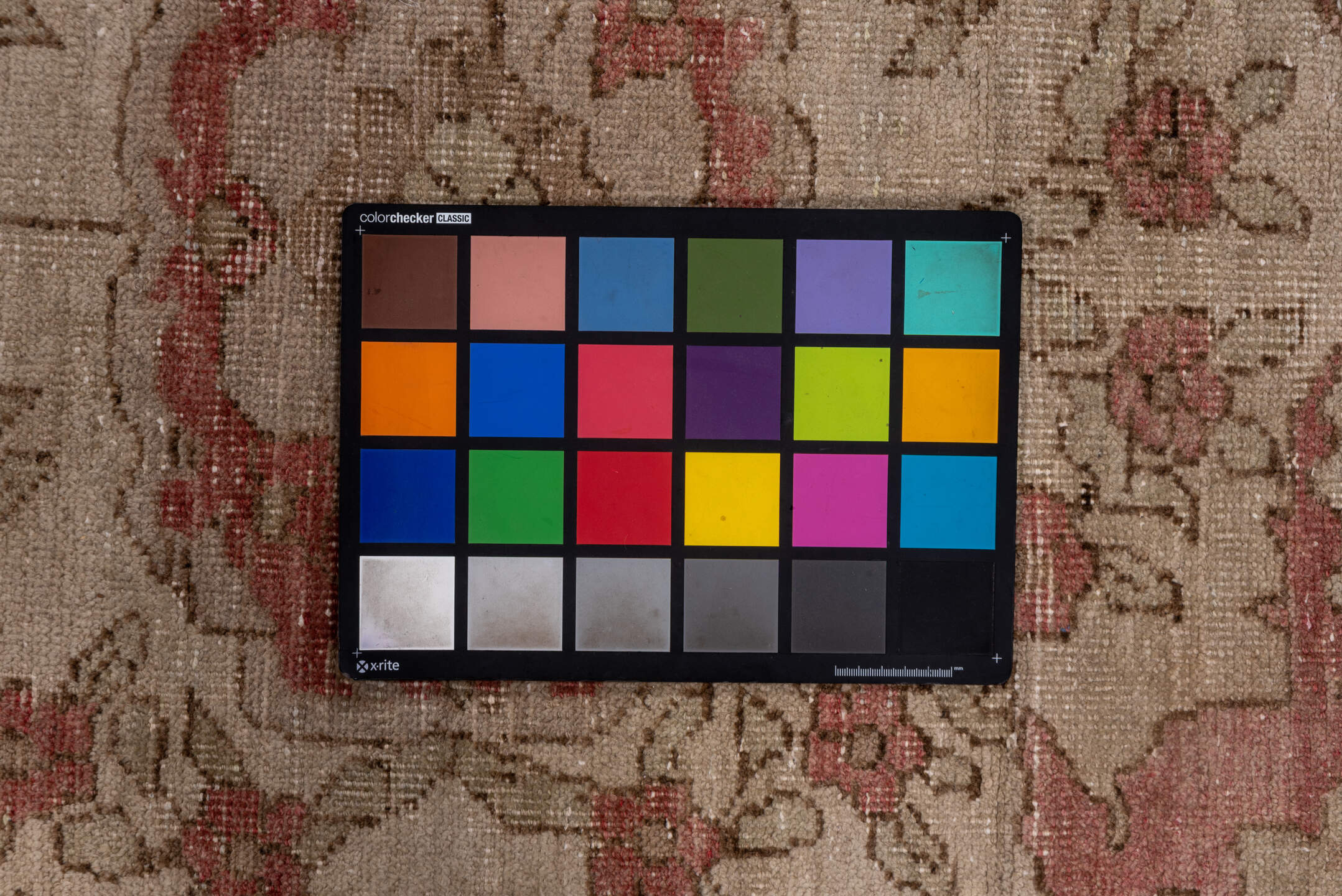 5' x 9' one-of-a-kind handmade vintage Oushak medium size rug. Color palette: brown, gray, off-white, pink, red